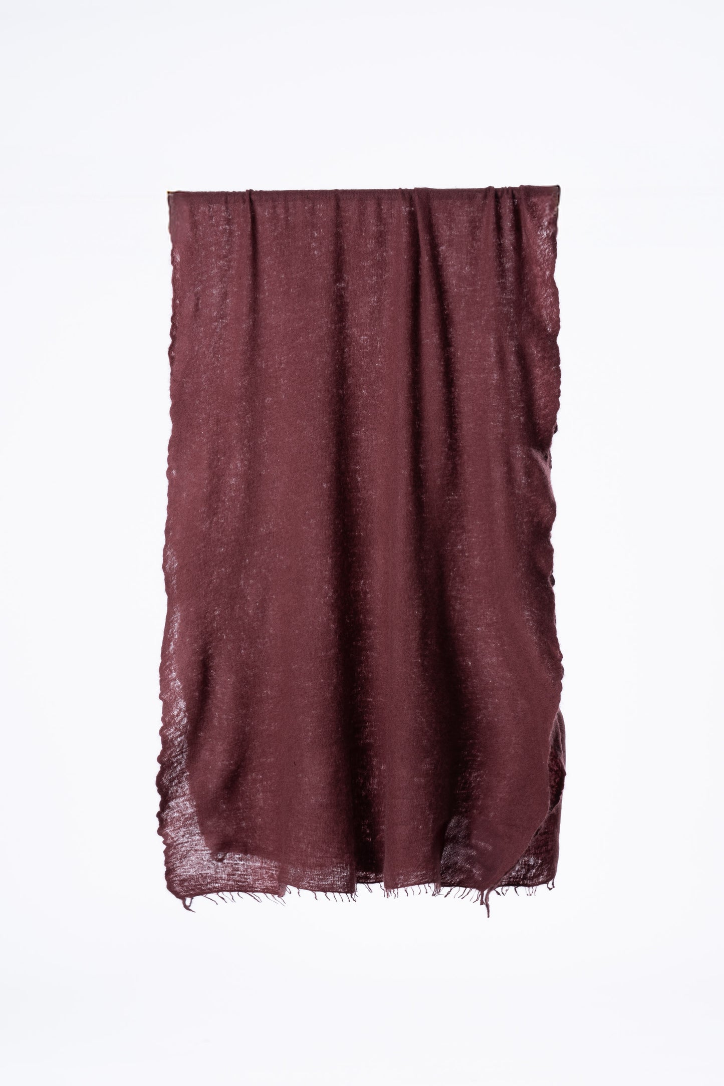 CASHMERE Felted Scarf - Merlot Red