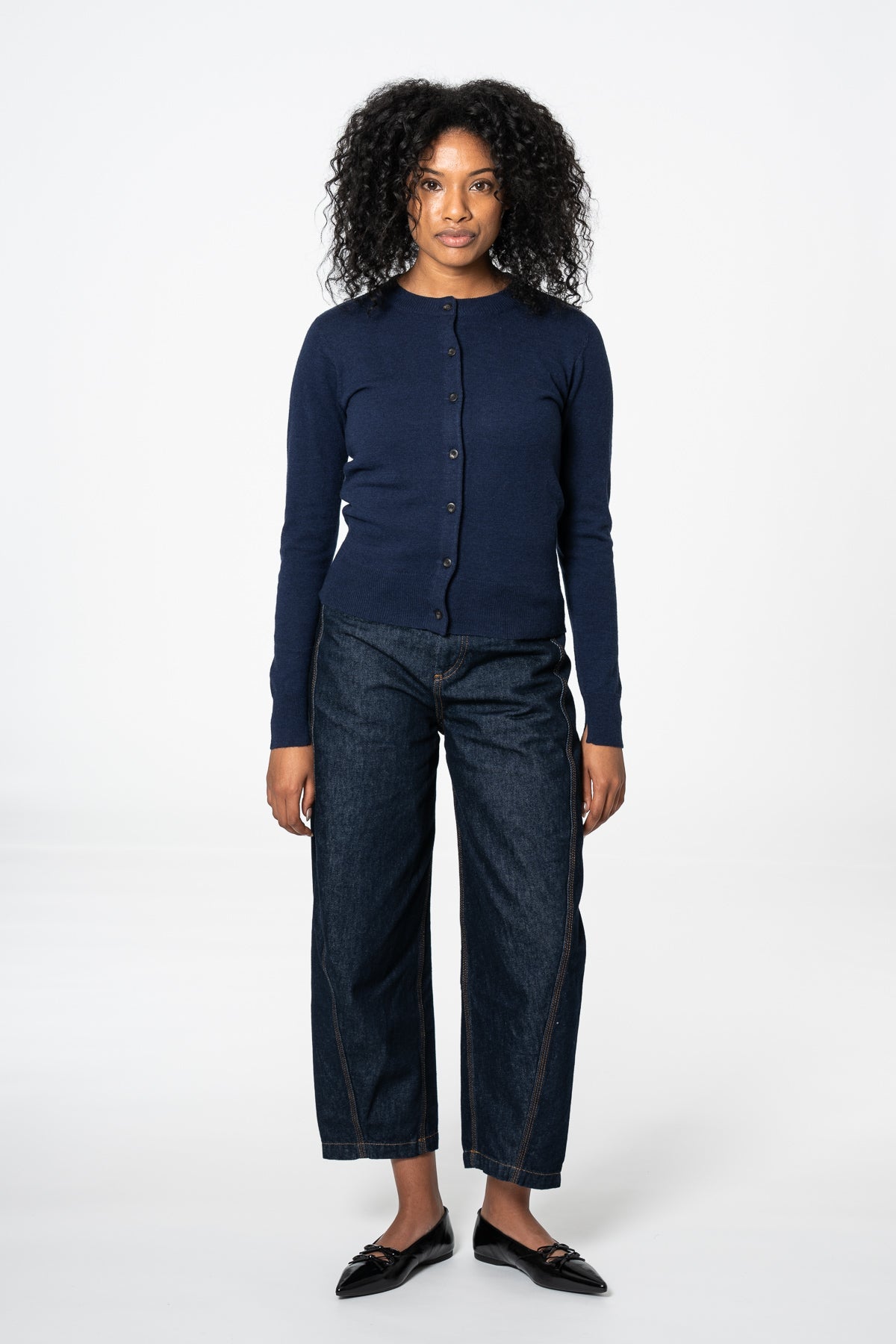 MERINO Cardigan - Space Blue