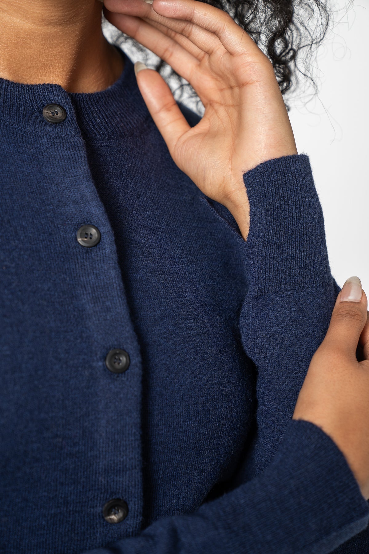 MERINO Cardigan - Space Blue