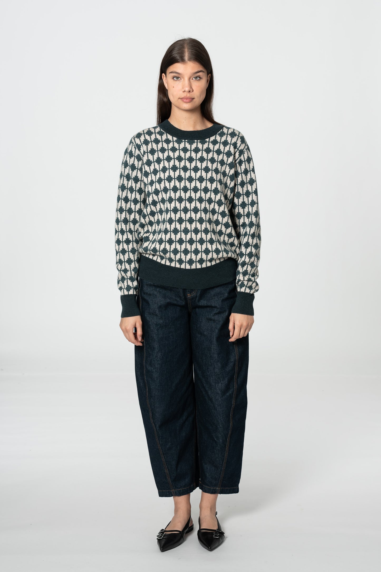 MERINO Dhaka Sweater - Dragonfly Green