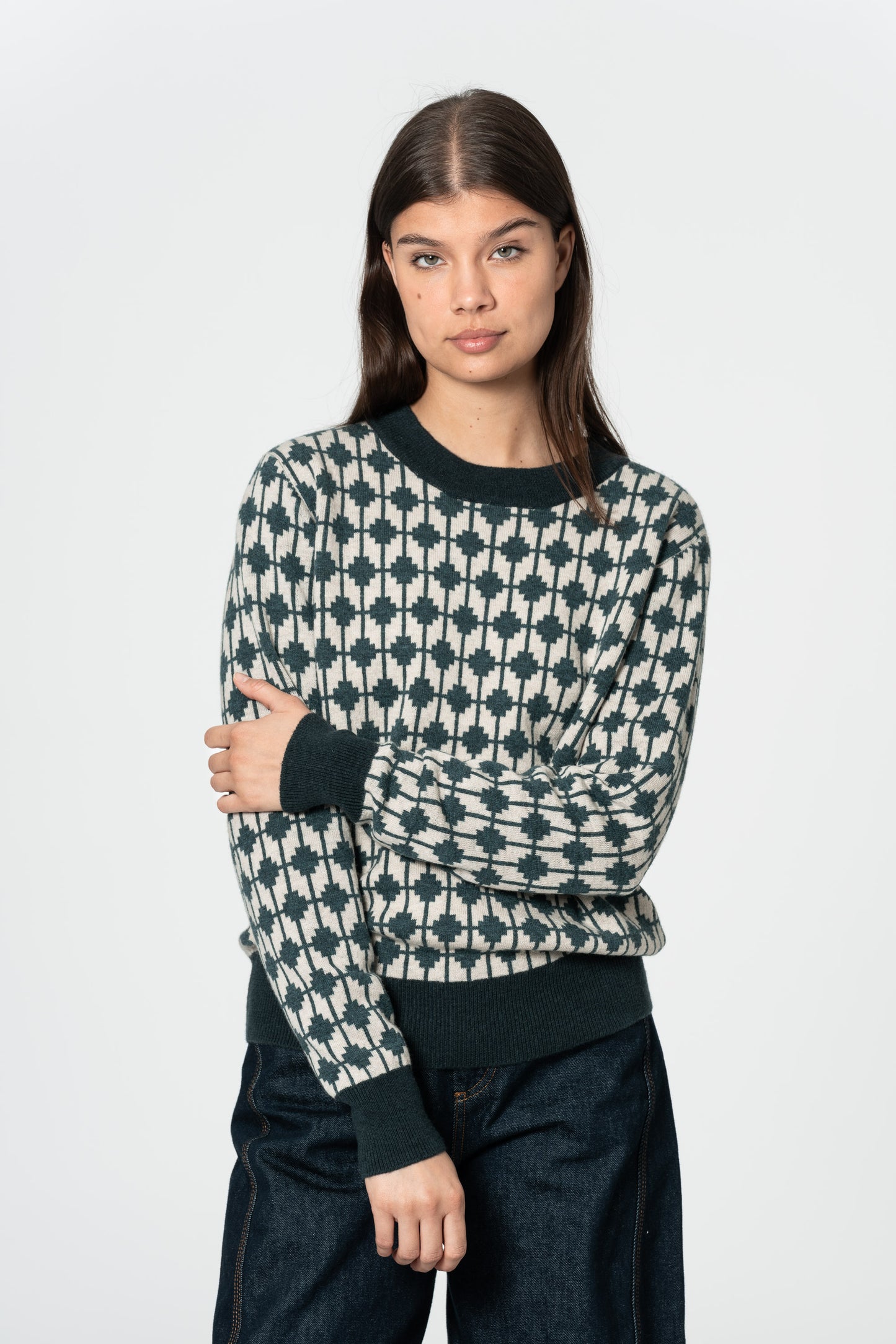 MERINO Dhaka Sweater - Dragonfly Green