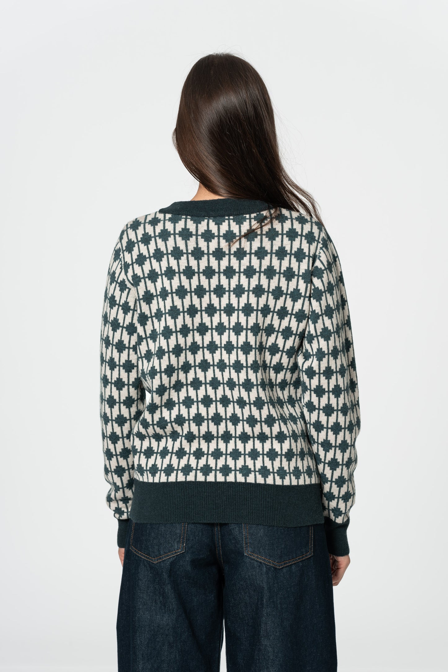 MERINO Dhaka Sweater - Dragonfly Green