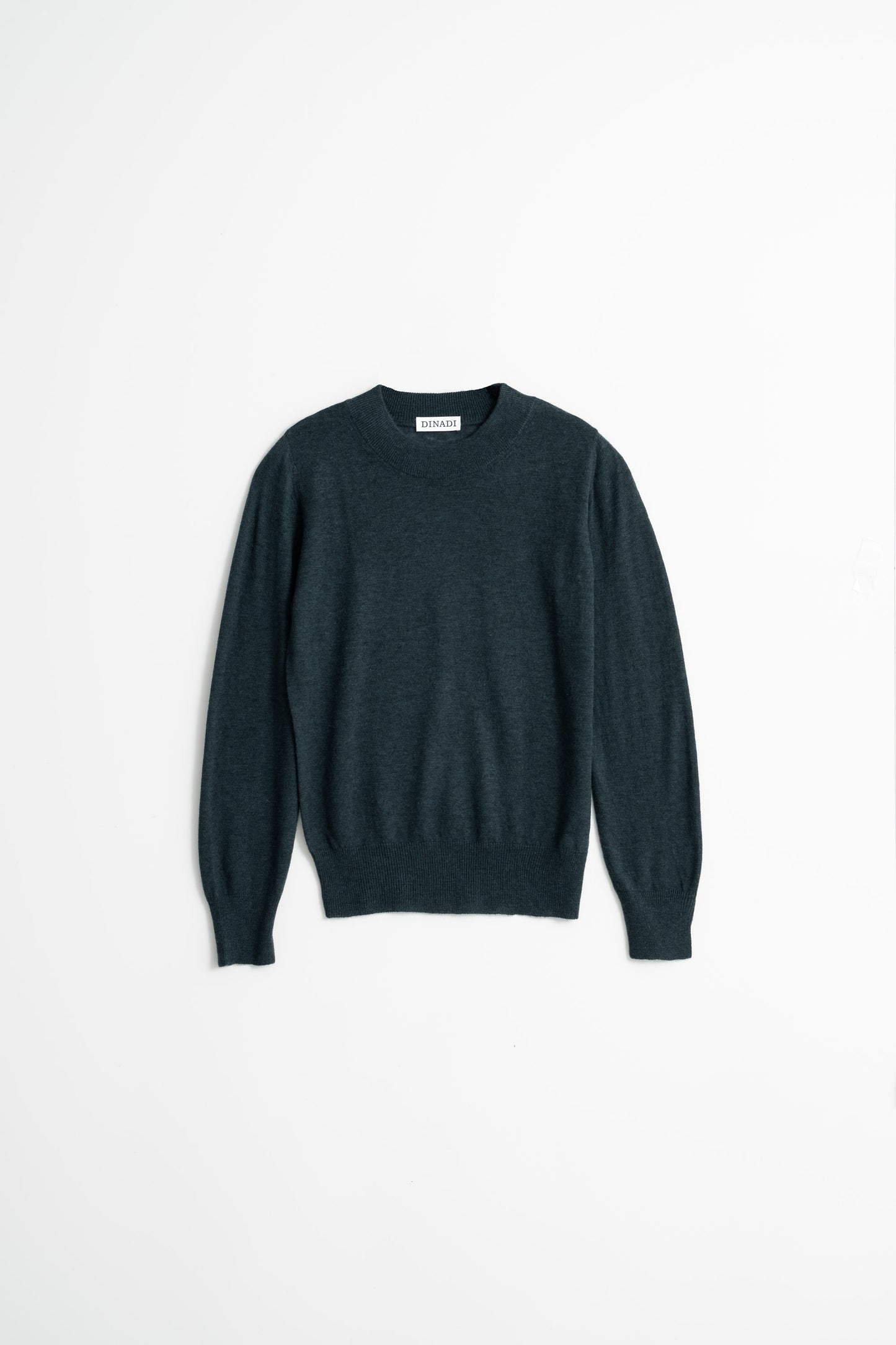 MERINO O-Neck Sweater - Peacock Green