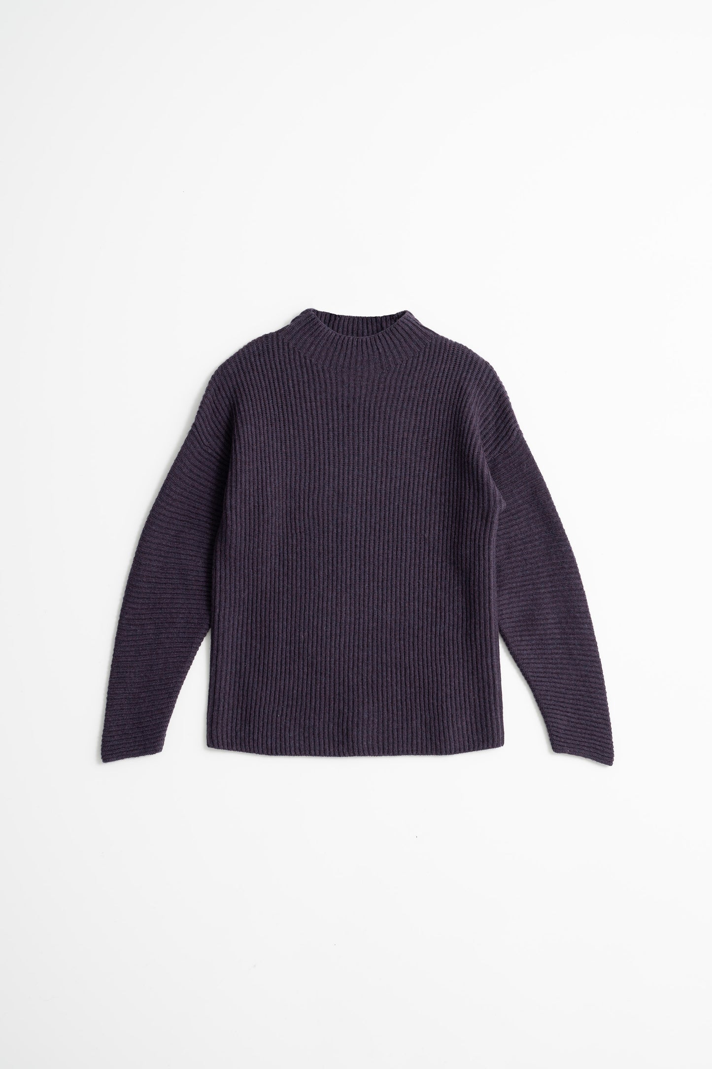 MERINO Rib Sweater - Plum Purple