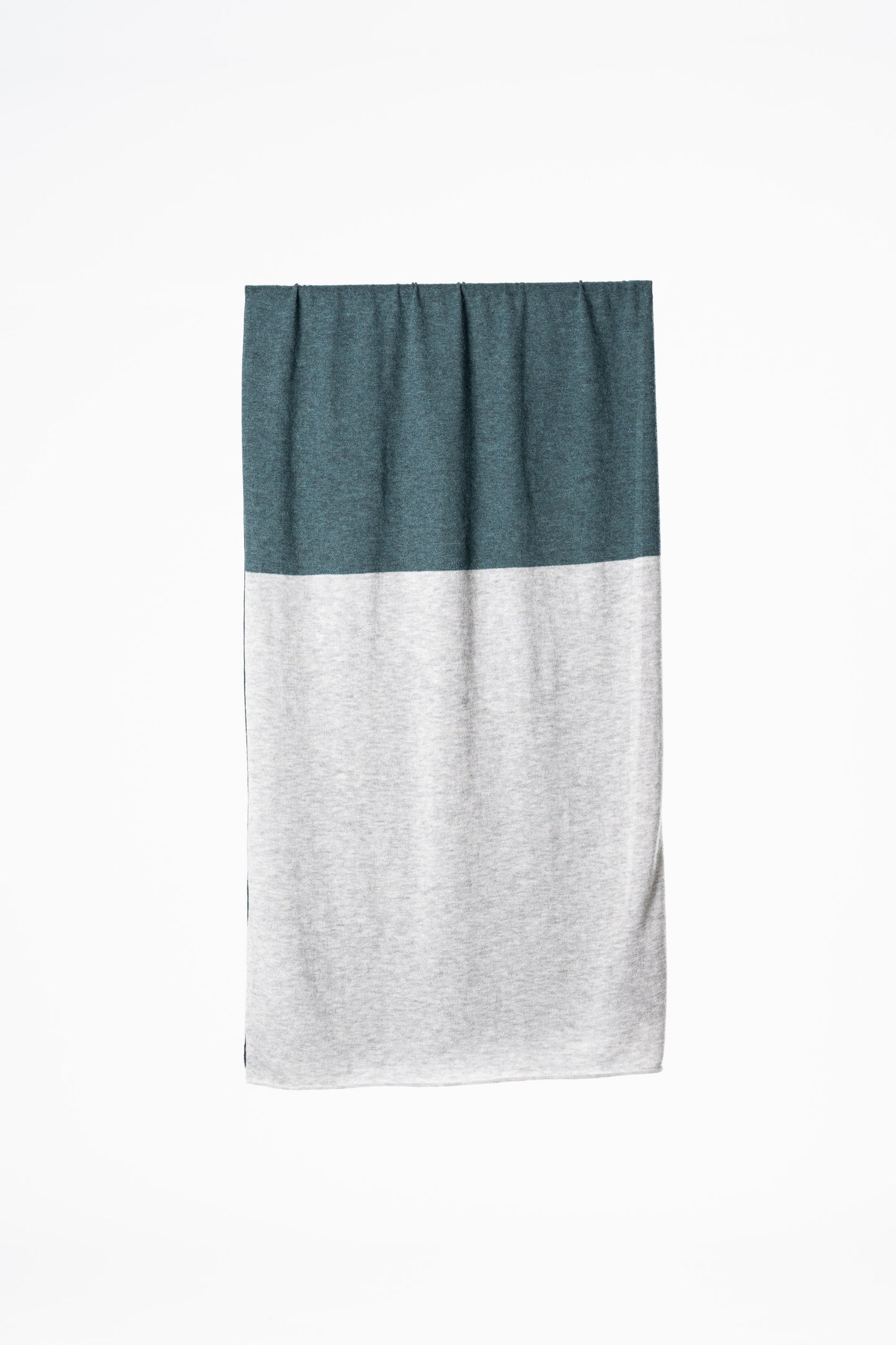 MERINO Scarf - Peacock Blocked