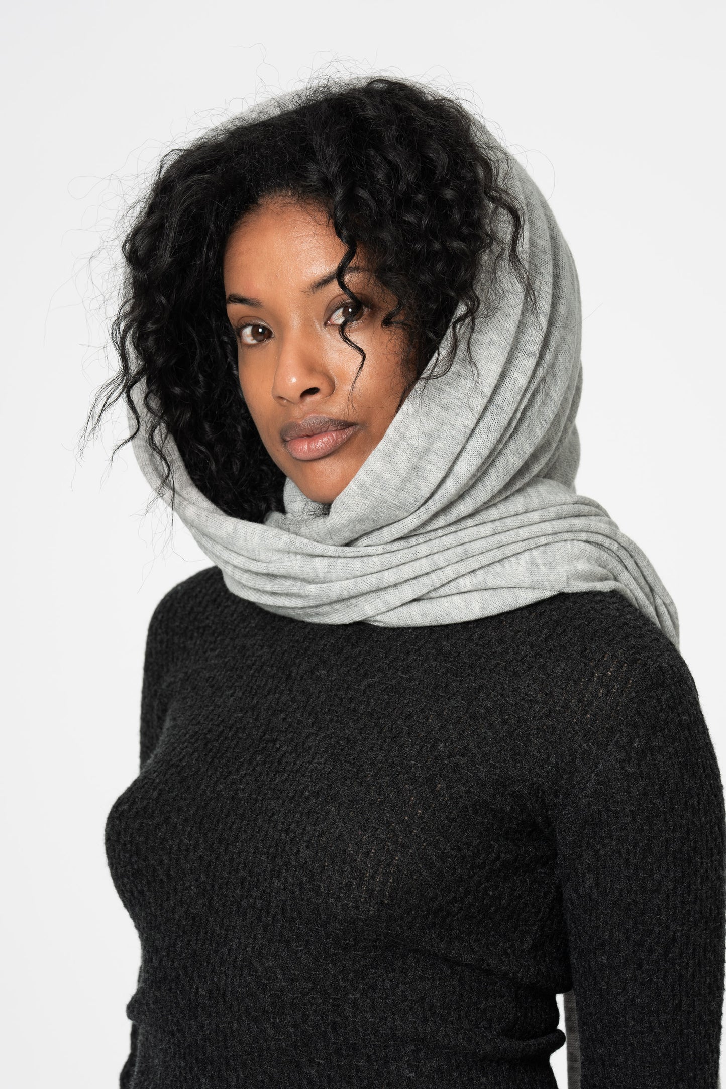 MERINO Scarf - Silver Grey