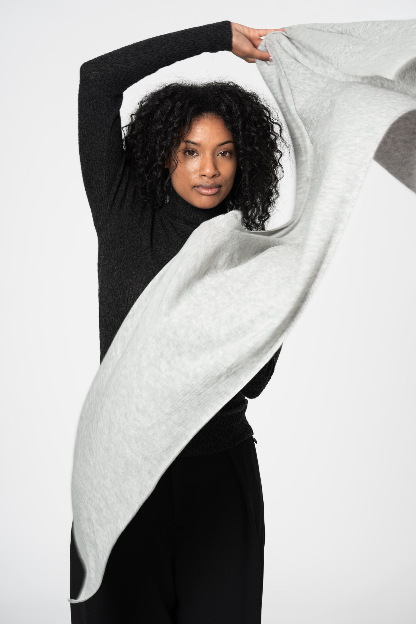 MERINO Scarf - Silver Grey
