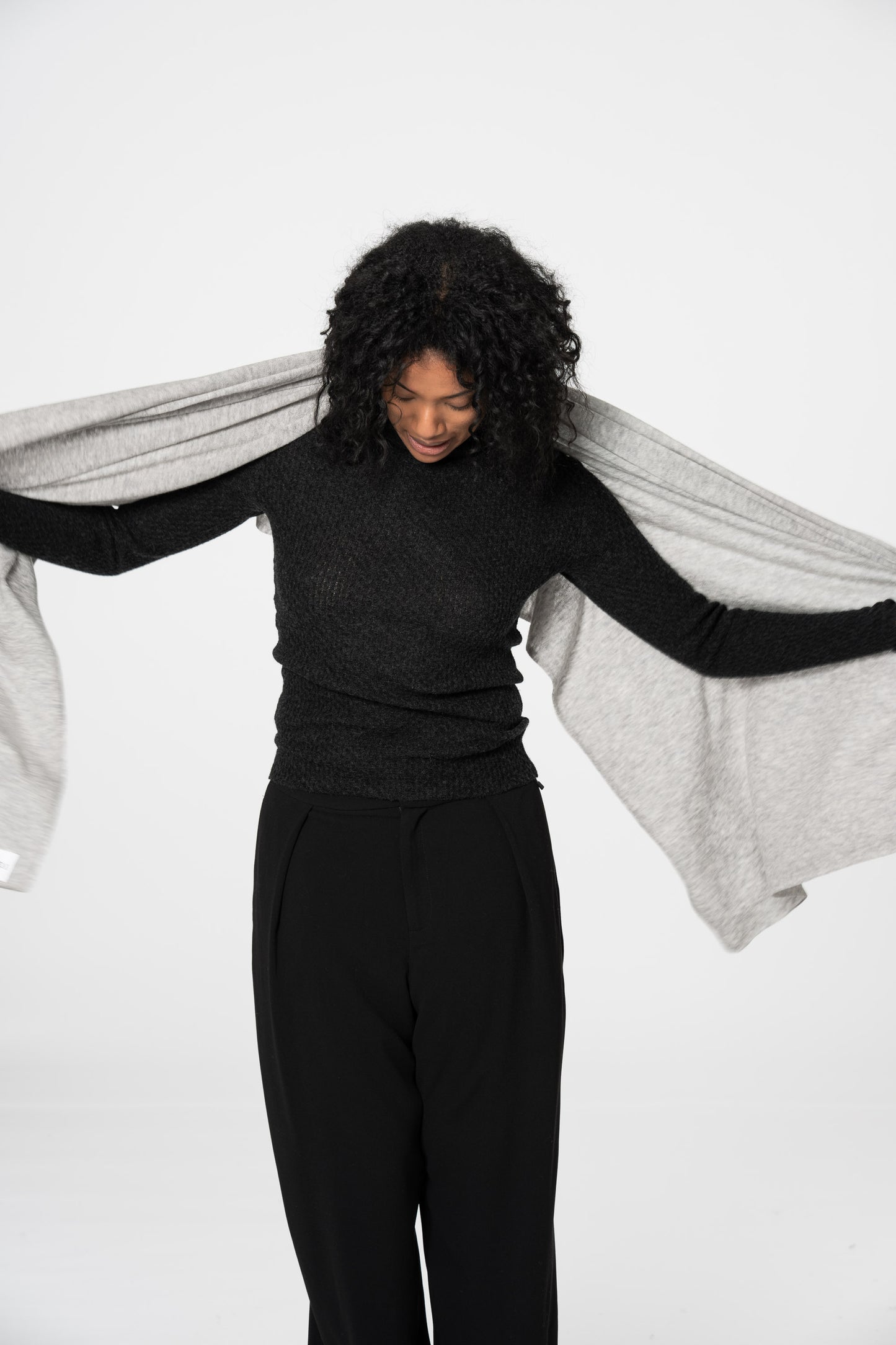 MERINO Scarf - Silver Grey