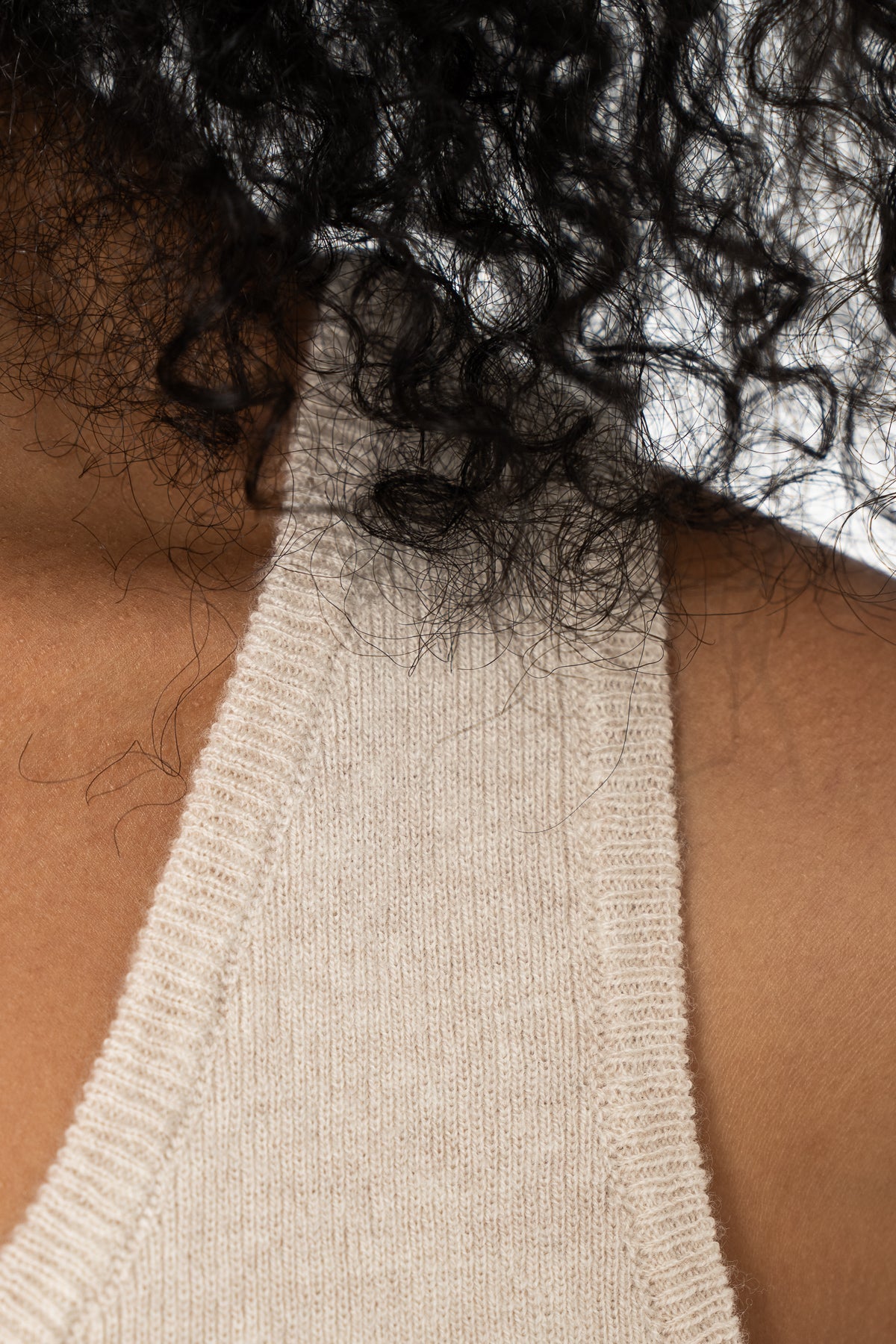 MERINO Tanktop - Almond White