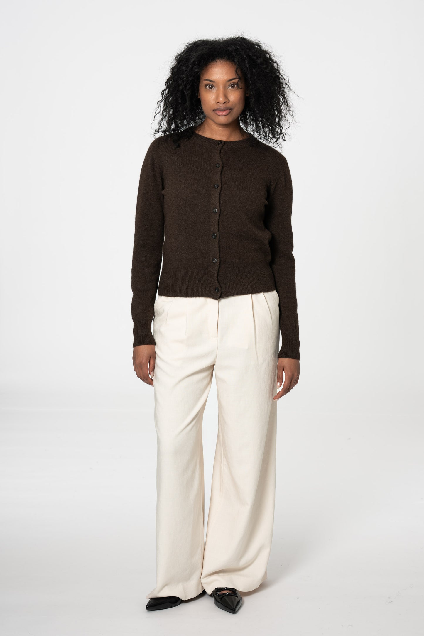YAK Cardigan - Dark Brown