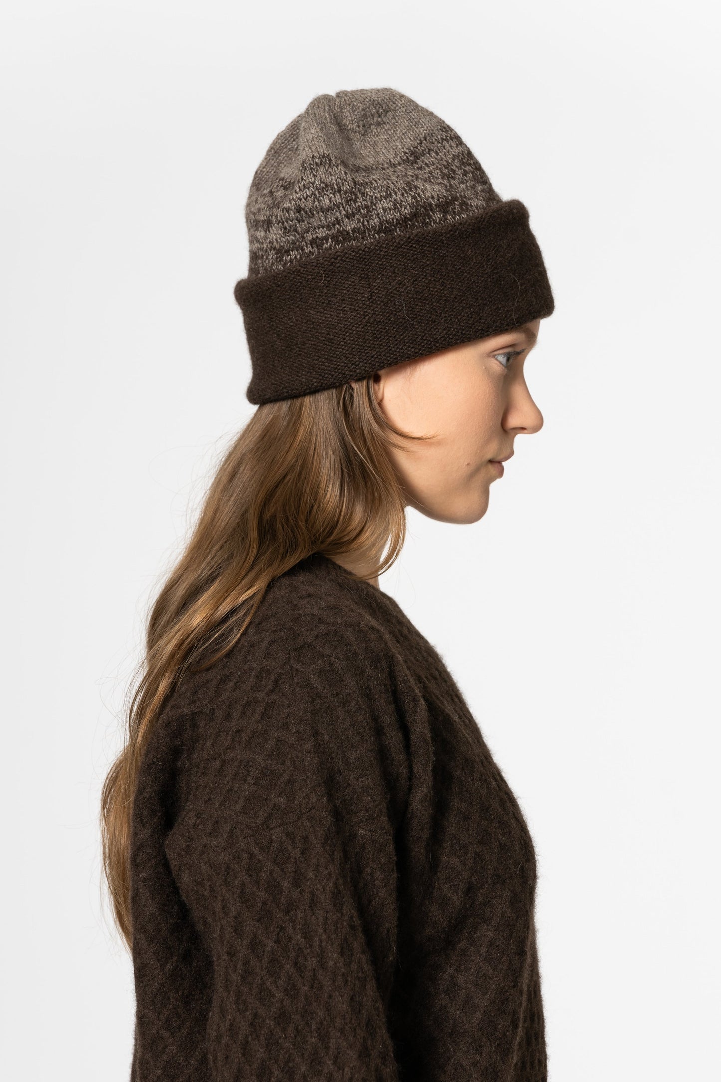 YAK Handknit Tube Hat - Ombre
