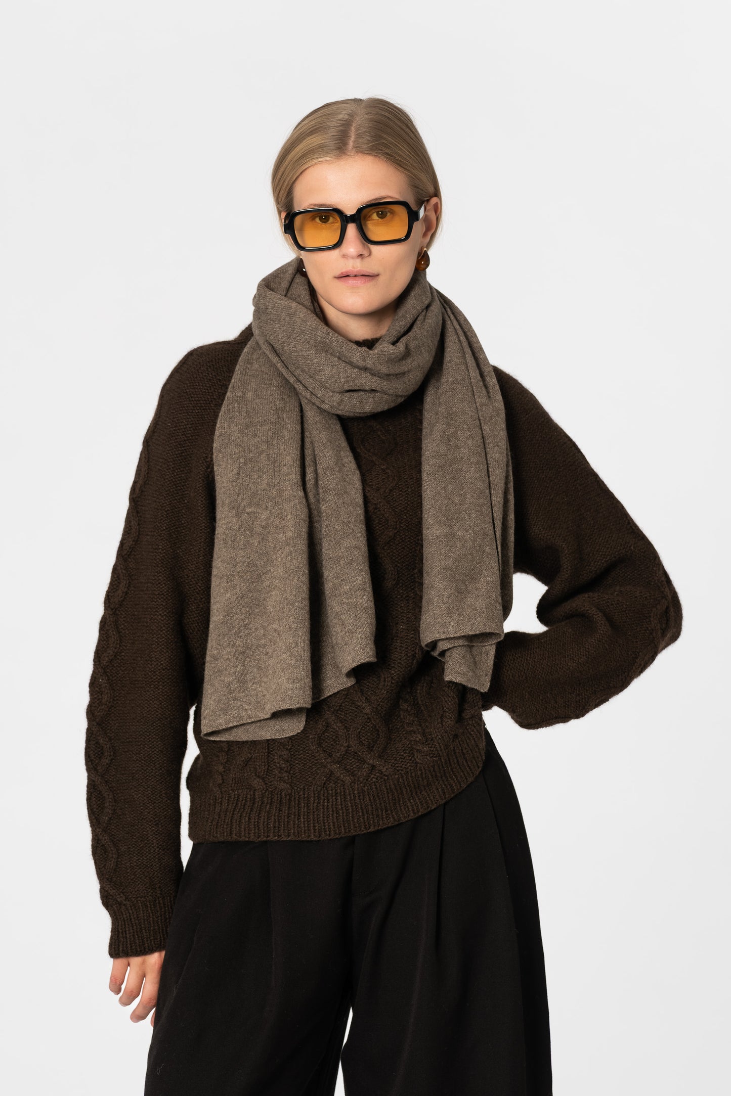 YAK Scarf - Oat Brown
