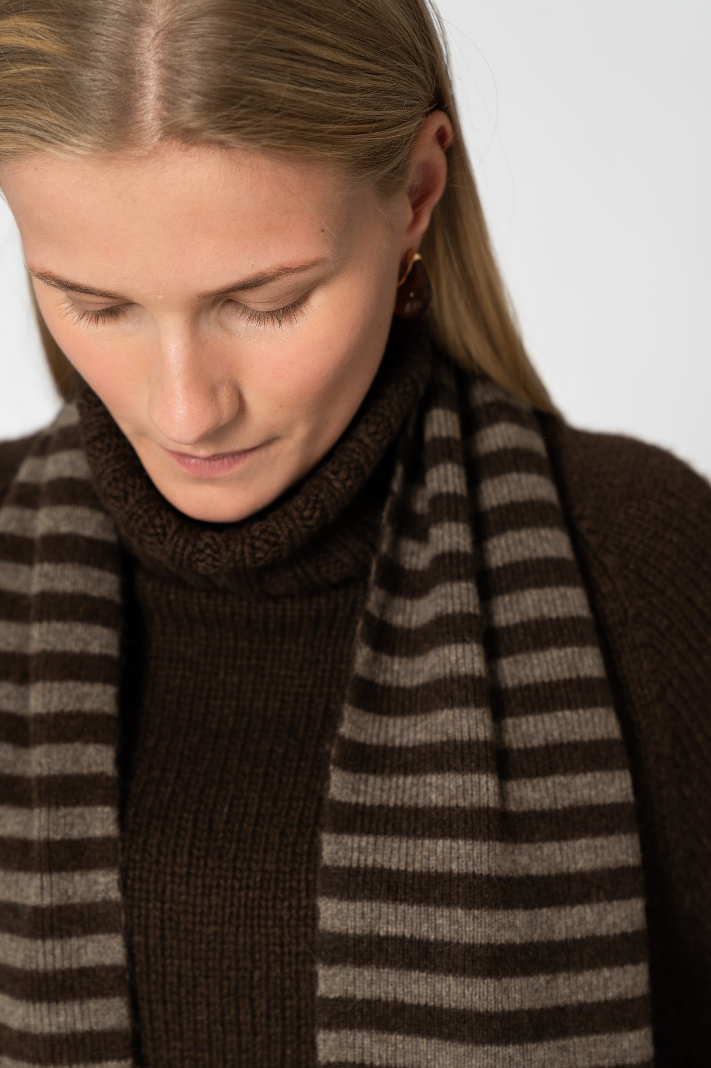 YAK Striped Scarf - Two Tone