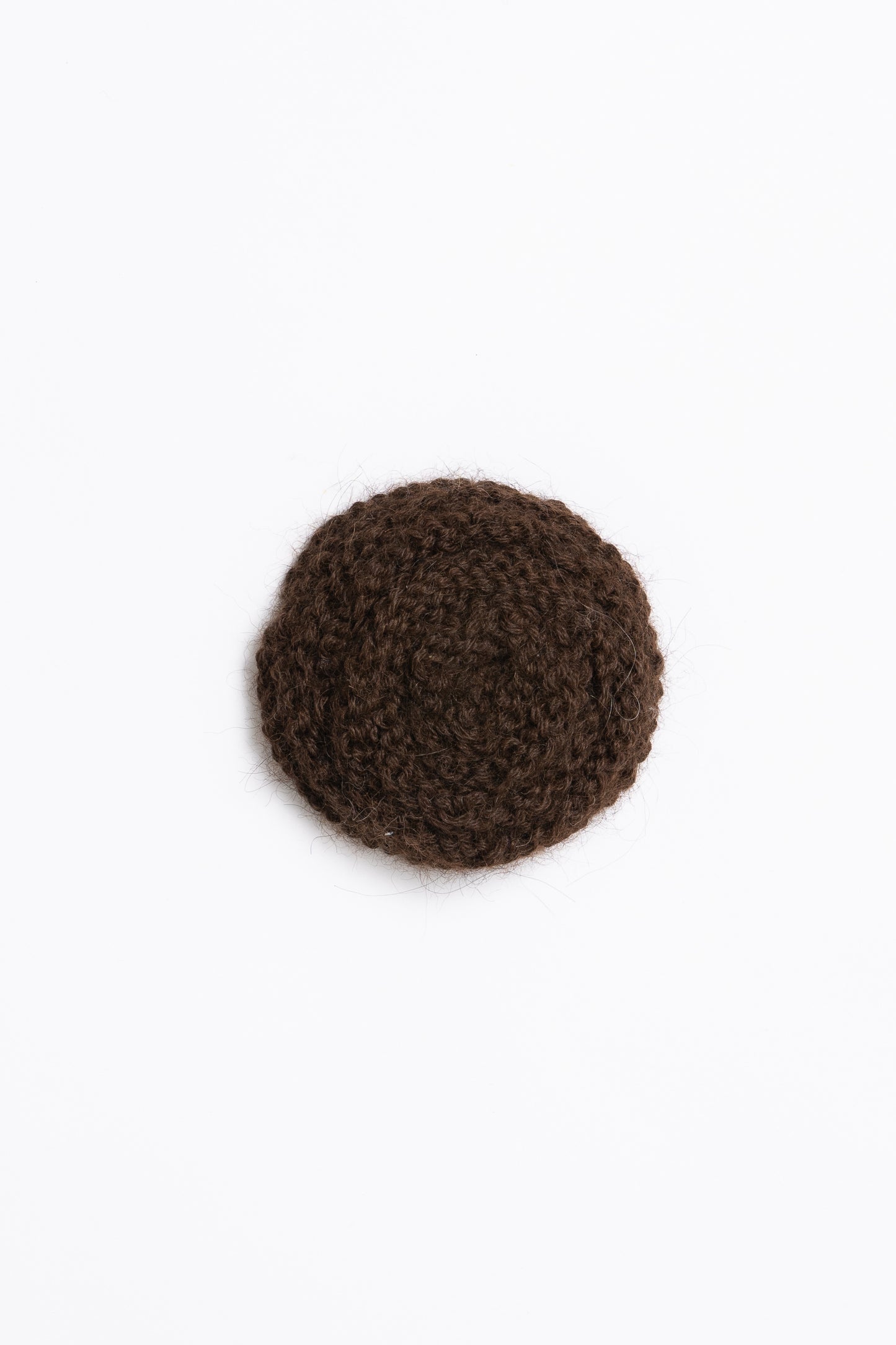 ALPACA Handknit Rose - Coffee Brown