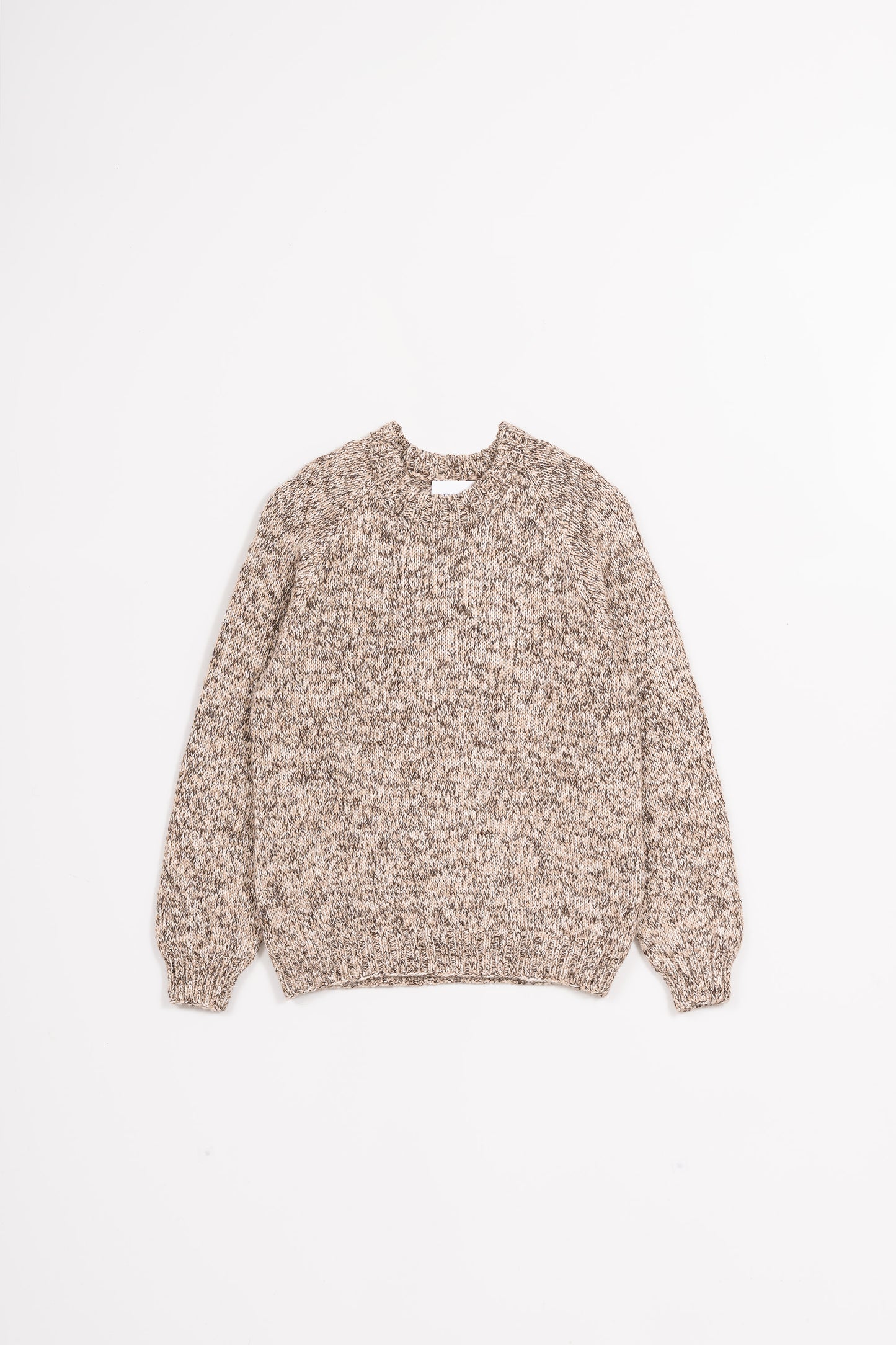 CASHMERE/MERINO Handknit Sweater - Melange