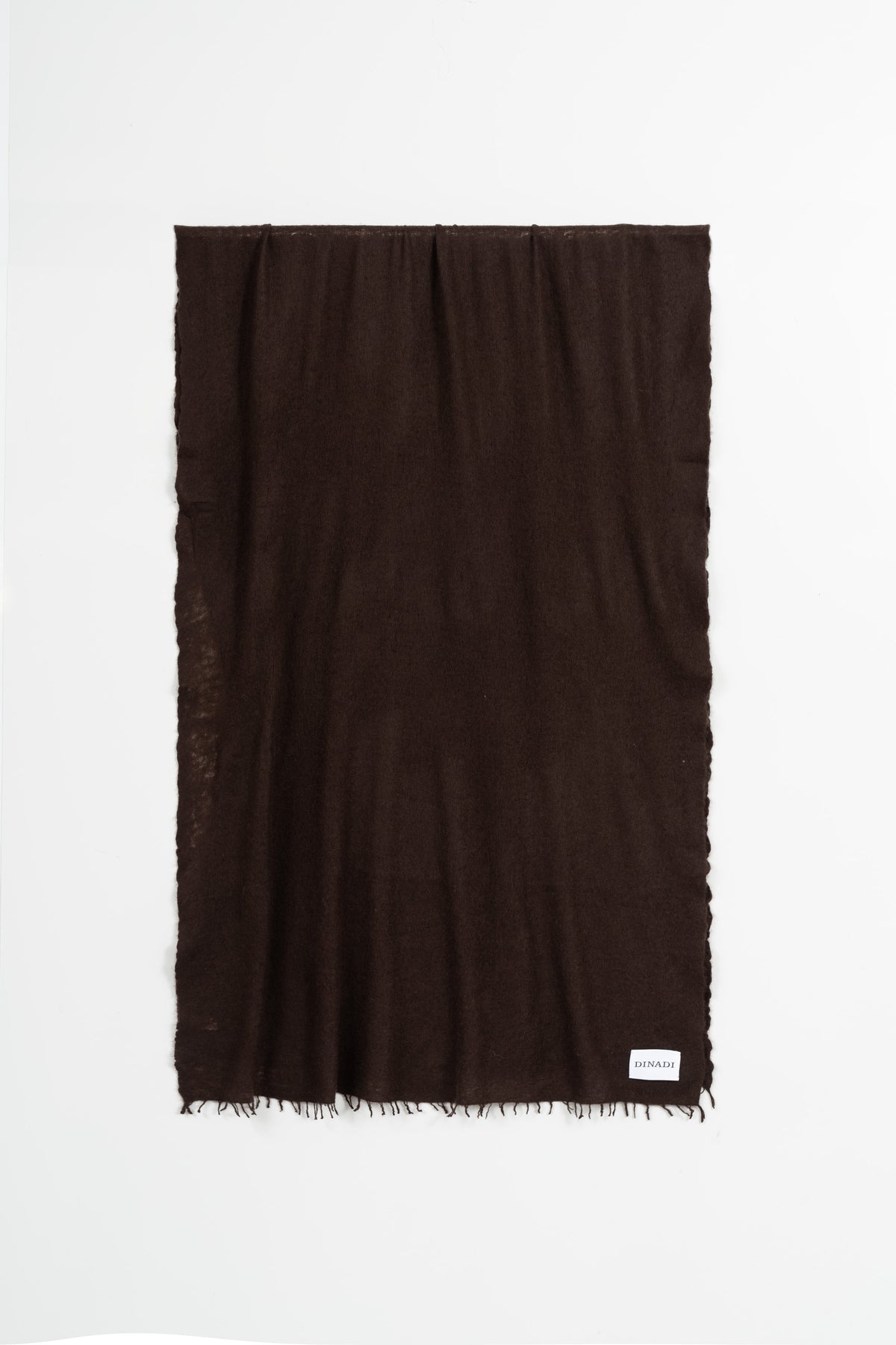 CASHMERE Felted Scarf - Espresso Brown