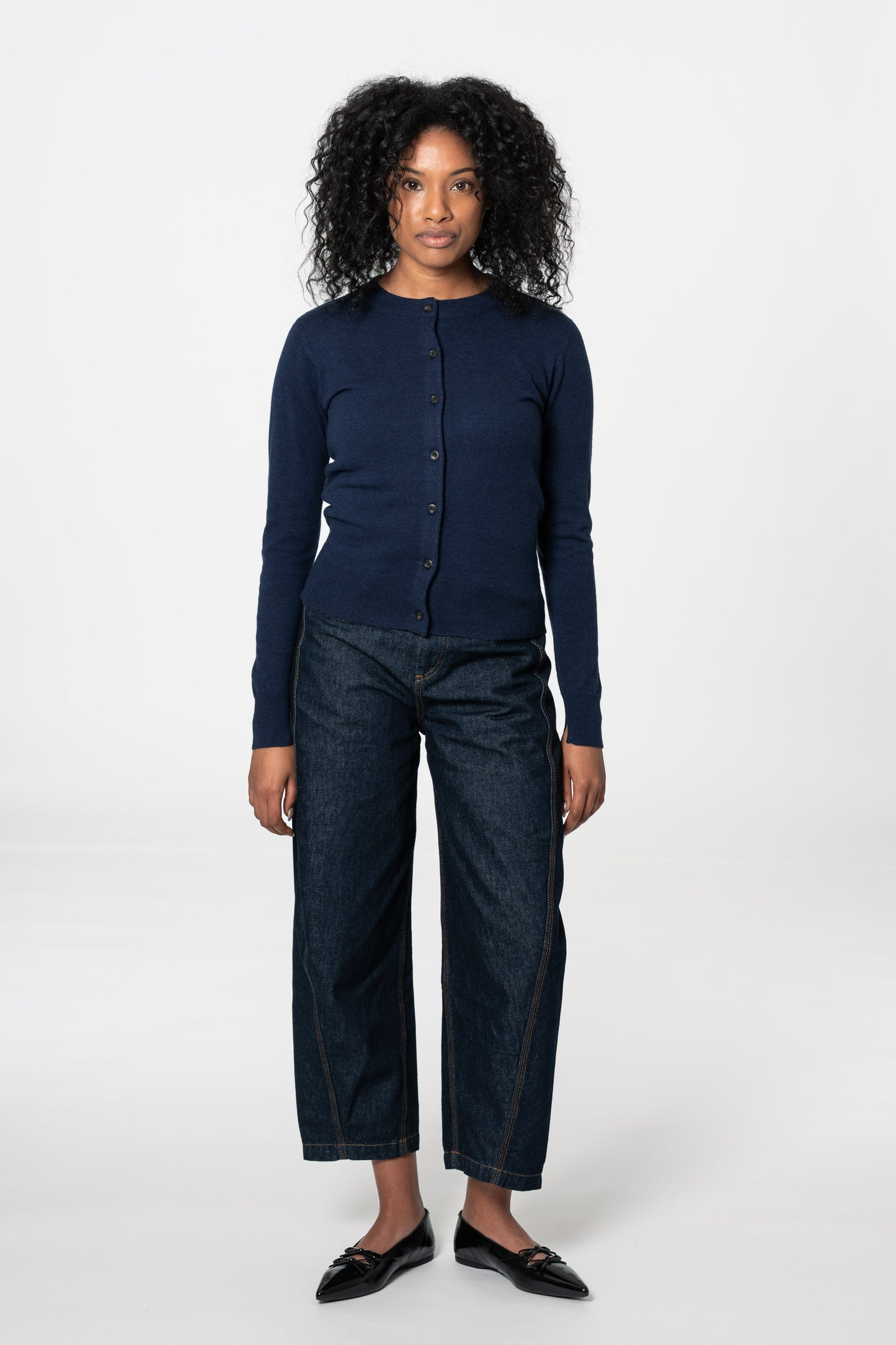 MERINO Cardigan - Space Blue