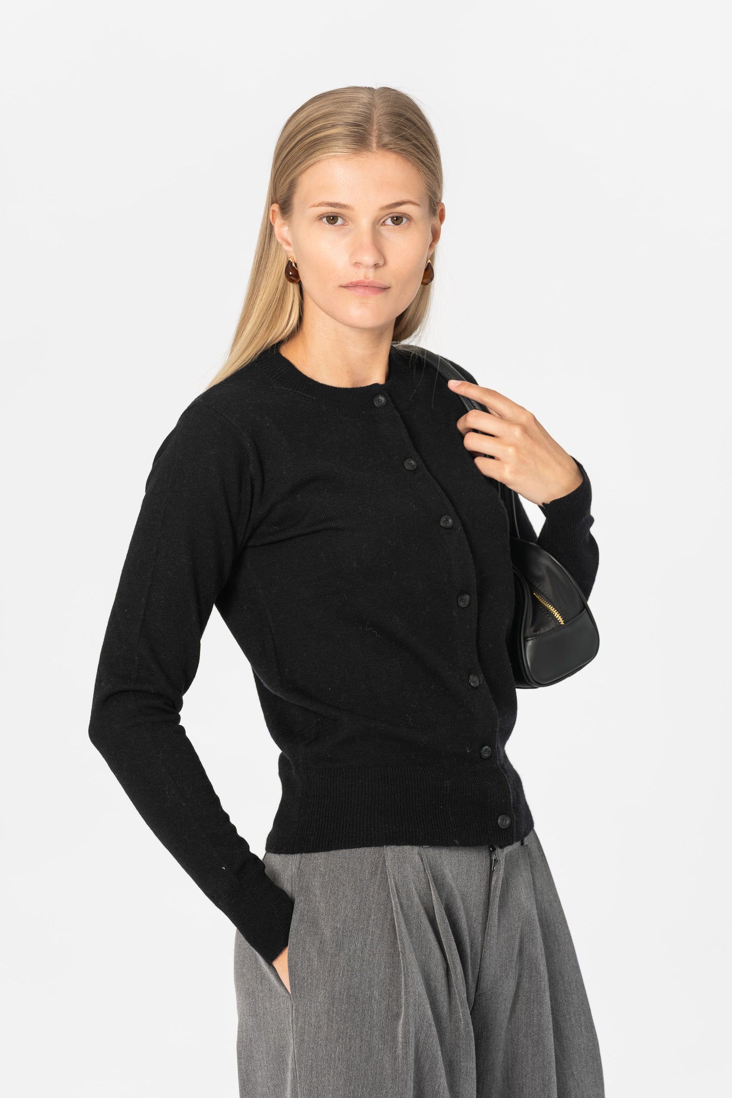 MERINO Cardigan - Black