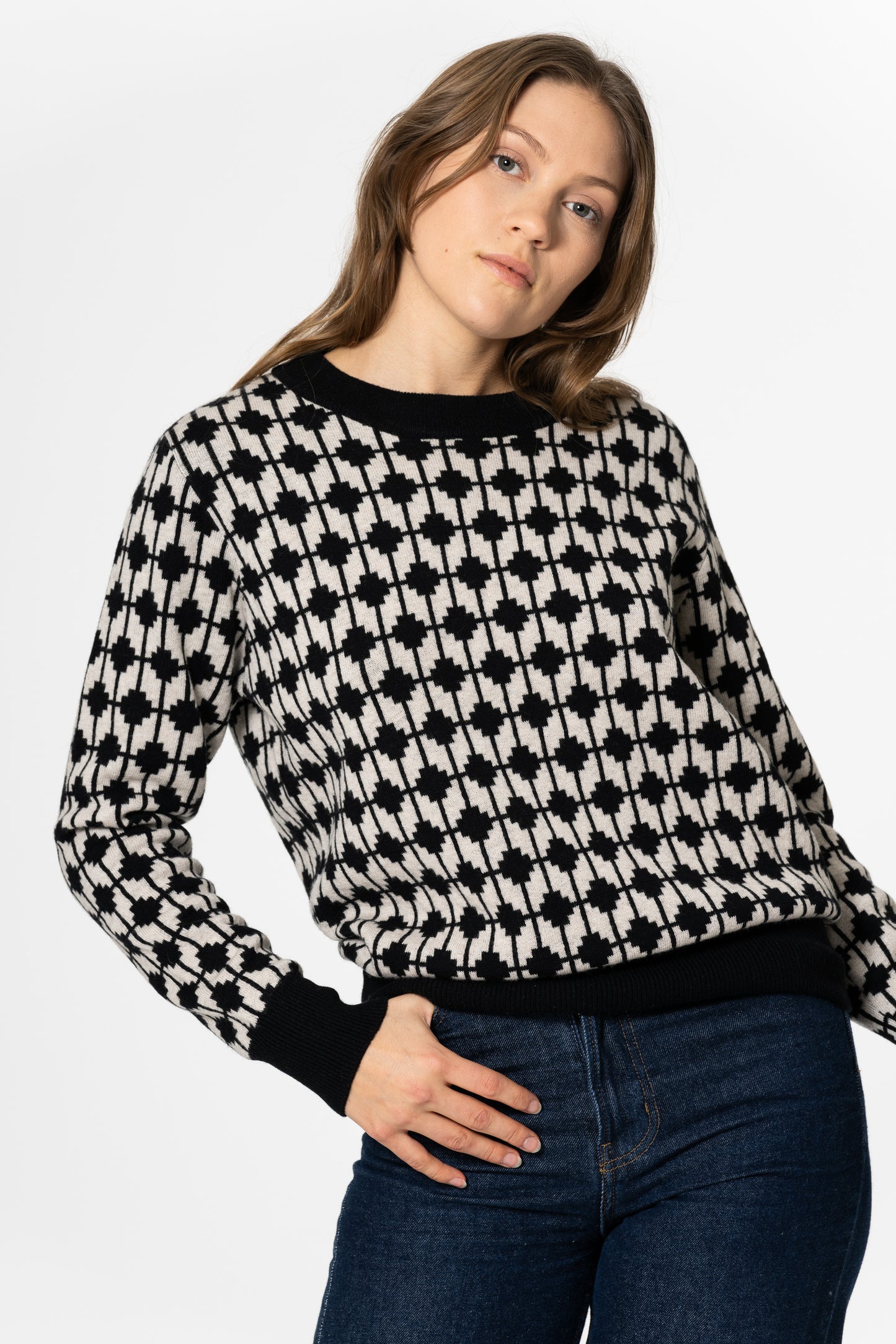 MERINO Dhaka Sweater - Black