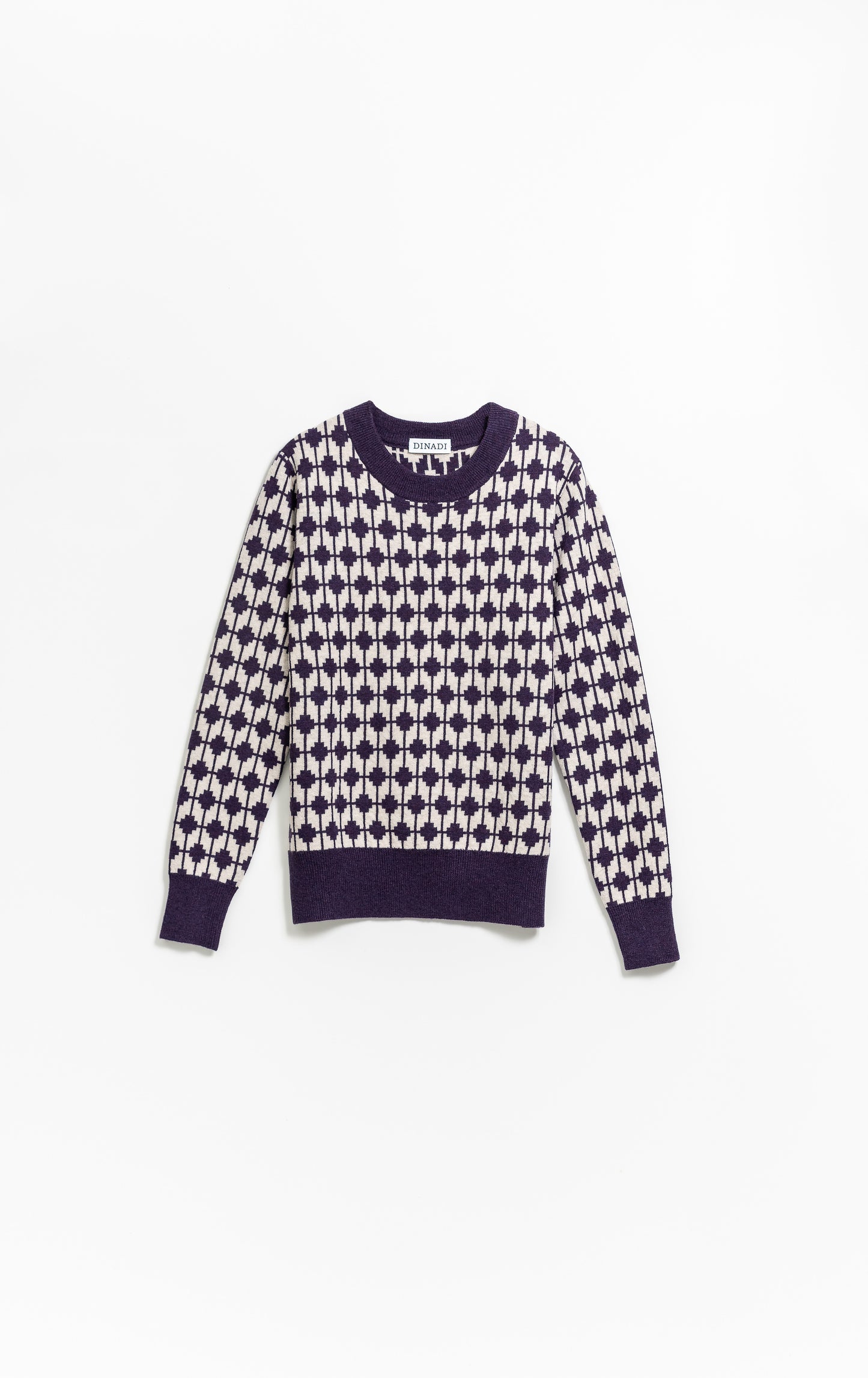 MERINO Dhaka Sweater - Plum Purple