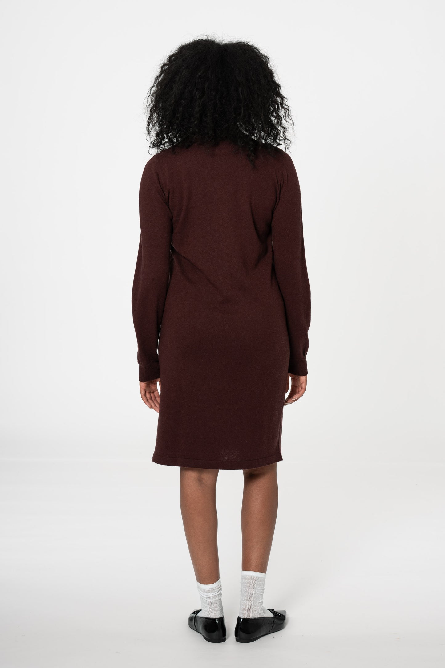 MERINO Dress - Merlot Red
