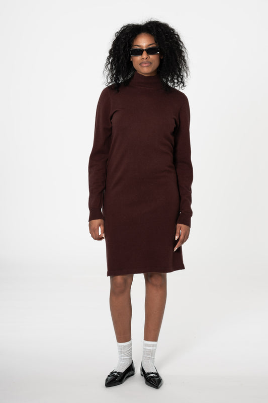 MERINO Dress - Merlot Red