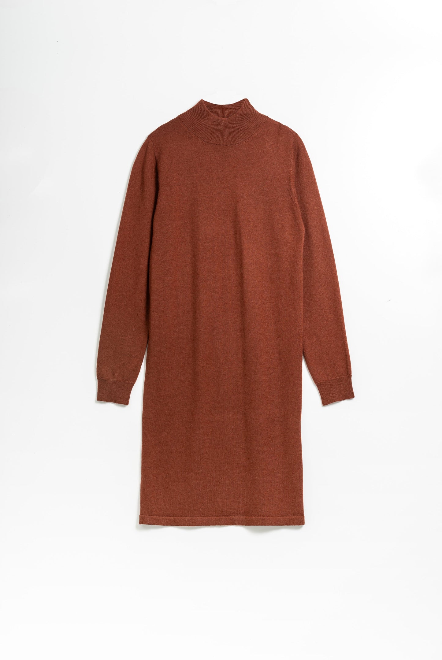 MERINO Dress - Rust Red