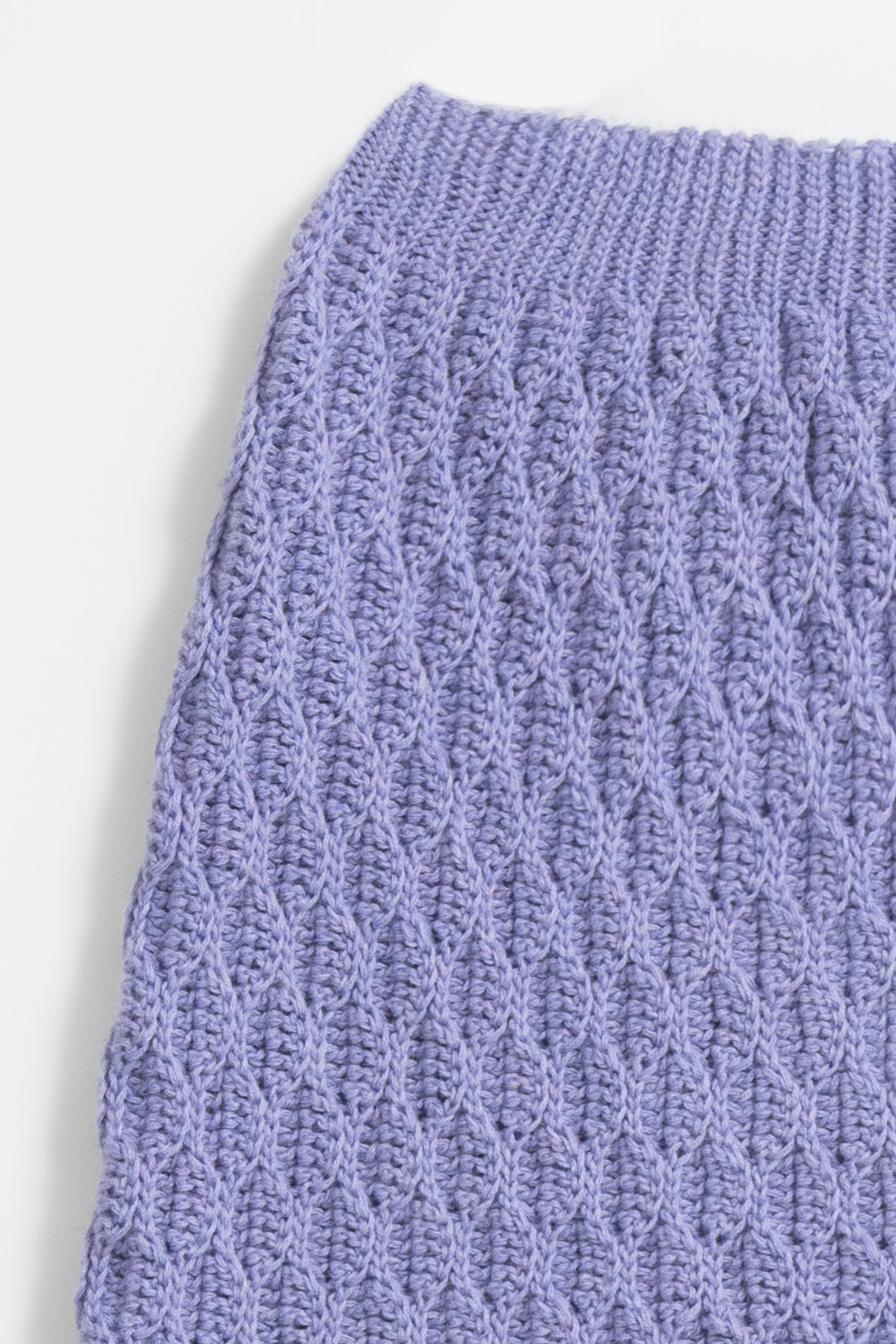 MERINO Handcrochet Skirt - Digital Lavender