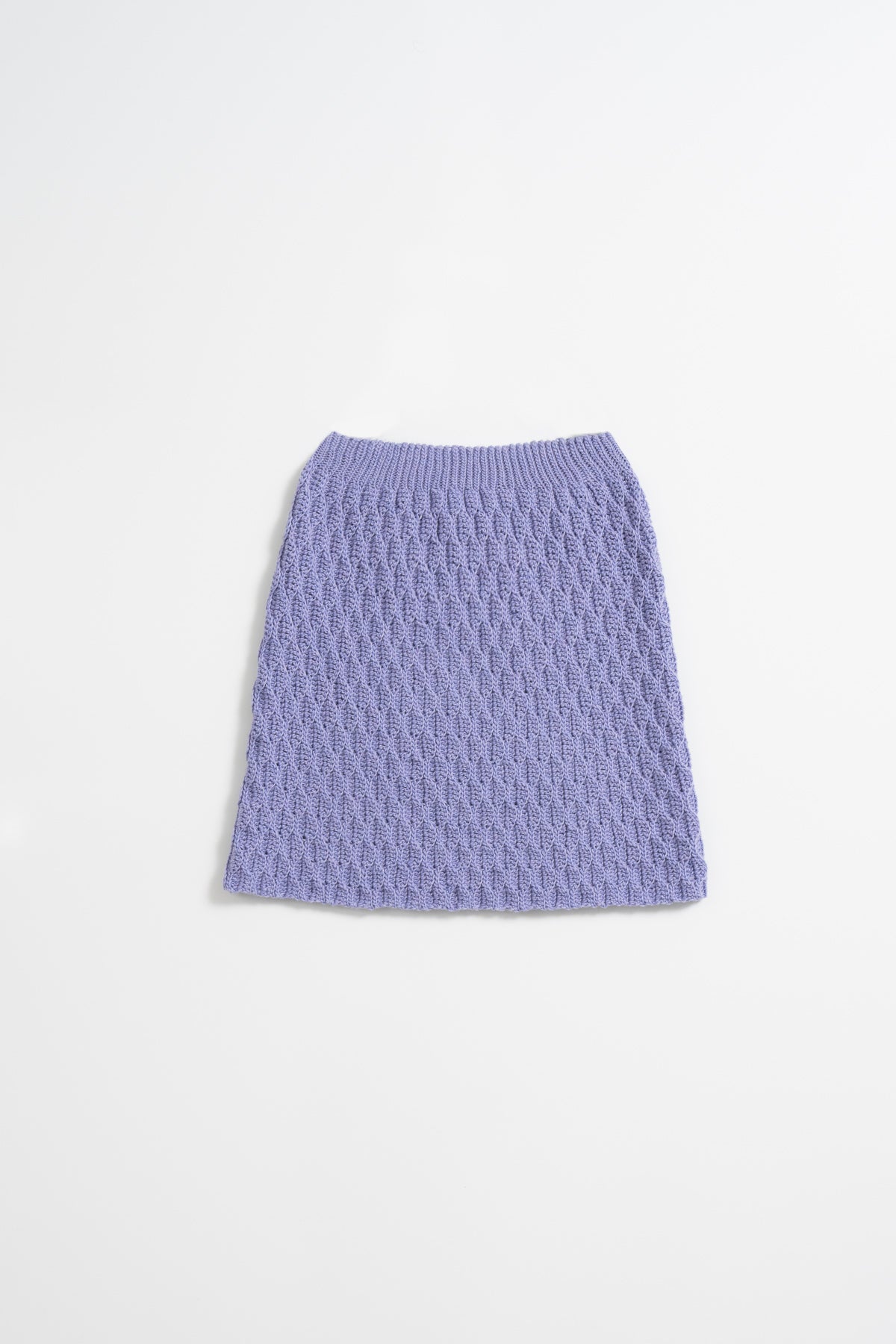 MERINO Handcrochet Skirt - Digital Lavender