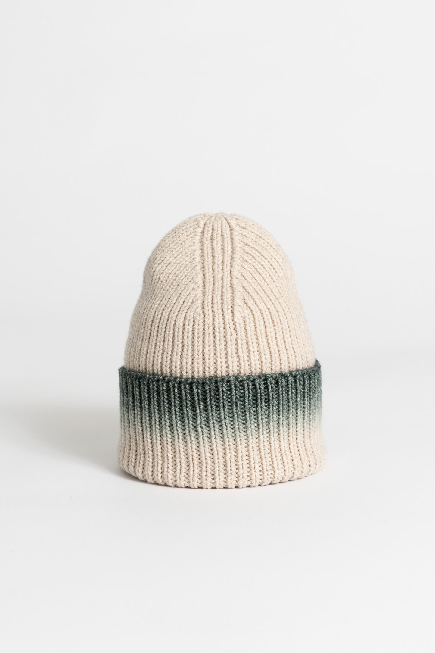 MERINO Handknit Fade Hat - Peacock Green