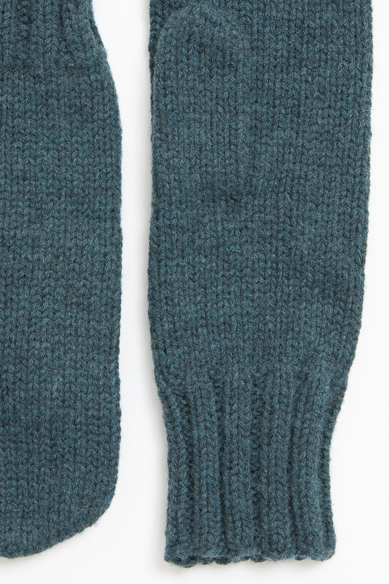 MERINO Handknit Mittens - Dragonfly Green