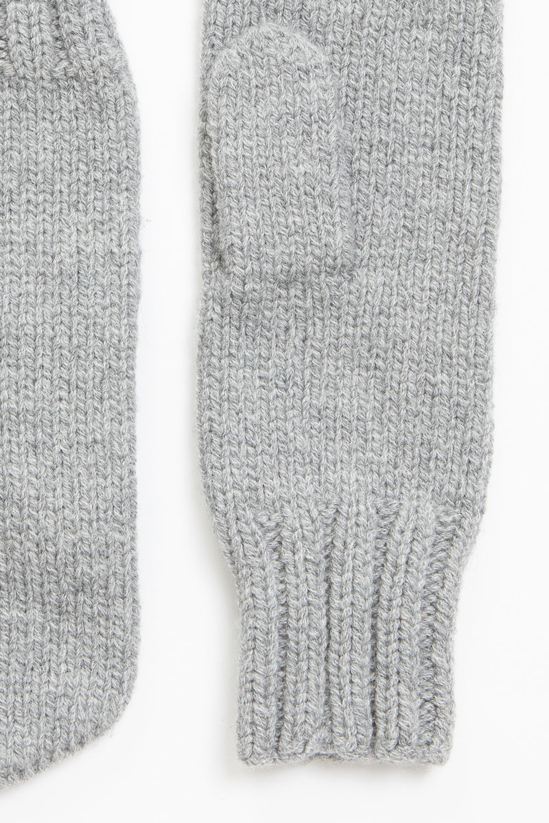 MERINO Handknit Mittens - Flint Grey