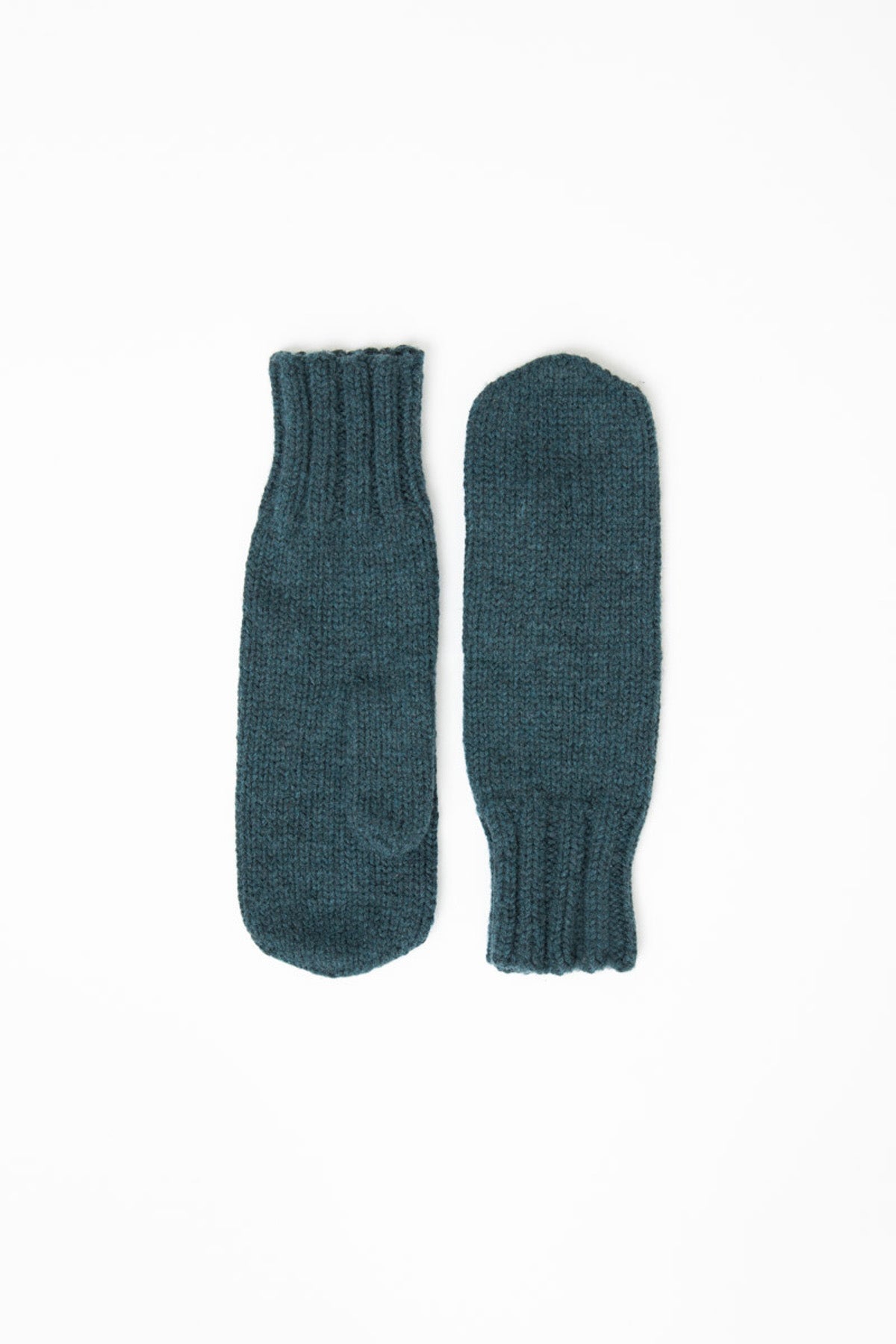 MERINO Handknit Mittens - Dragonfly Green