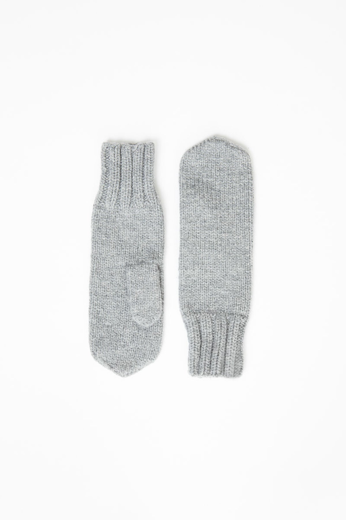 MERINO Handknit Mittens - Flint Grey