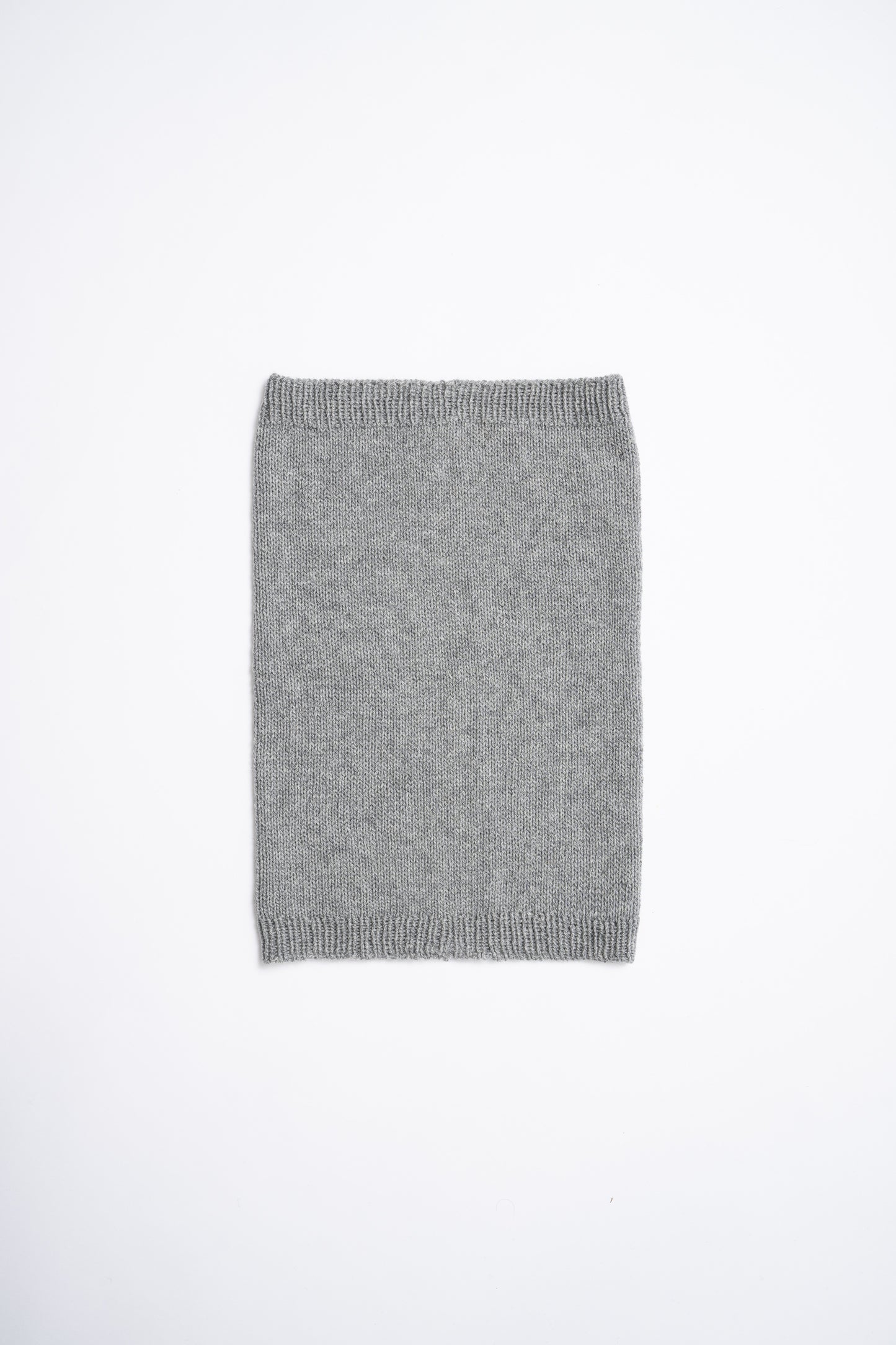 MERINO Handknit Neckwarmer - Flint Grey