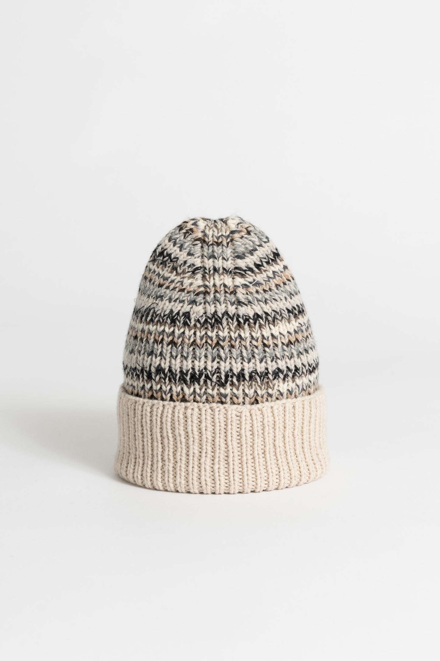 MERINO Handknit Zero Waste Hat - Almond White