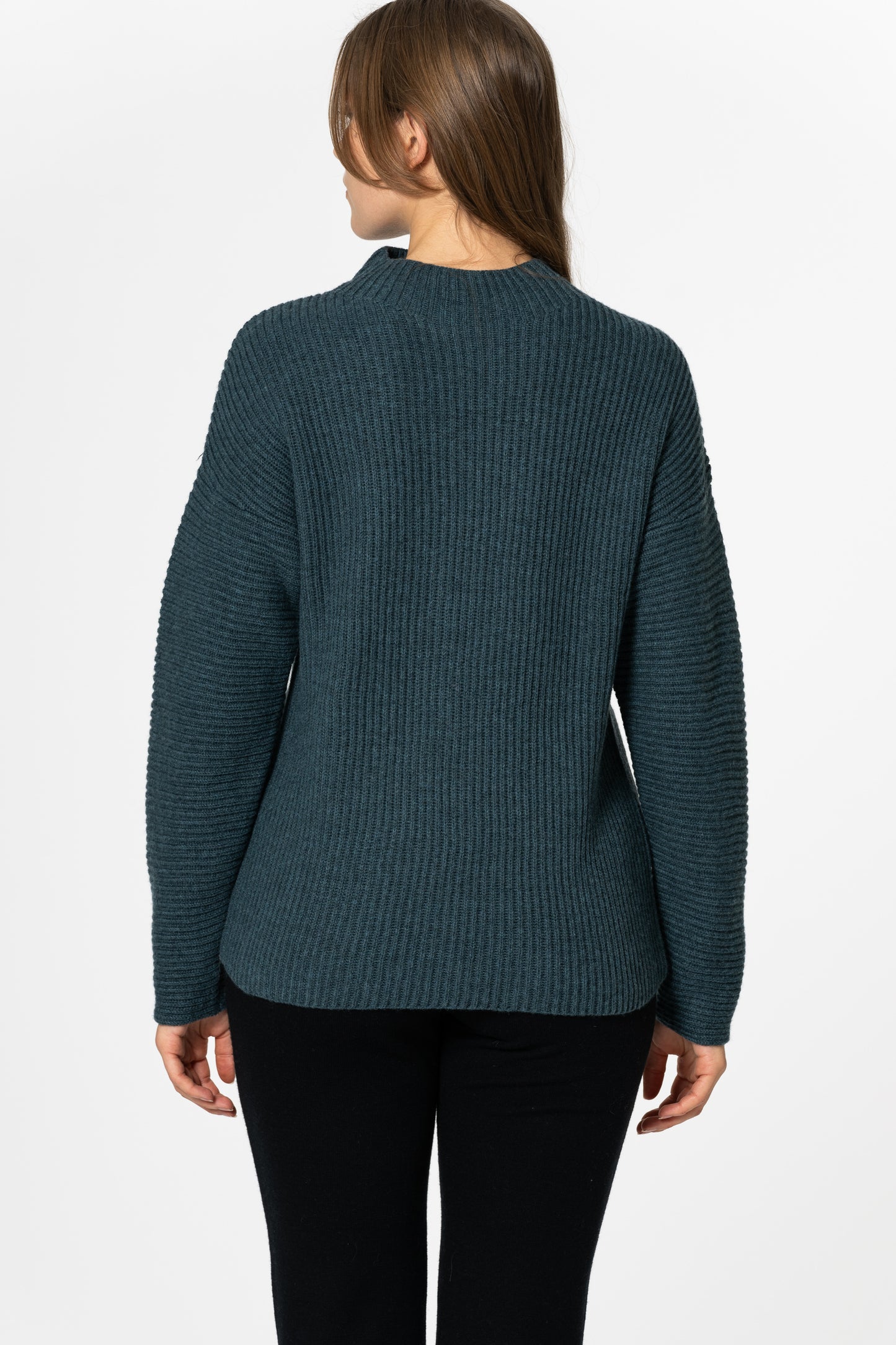 MERINO Rib Sweater - Dragonfly Green