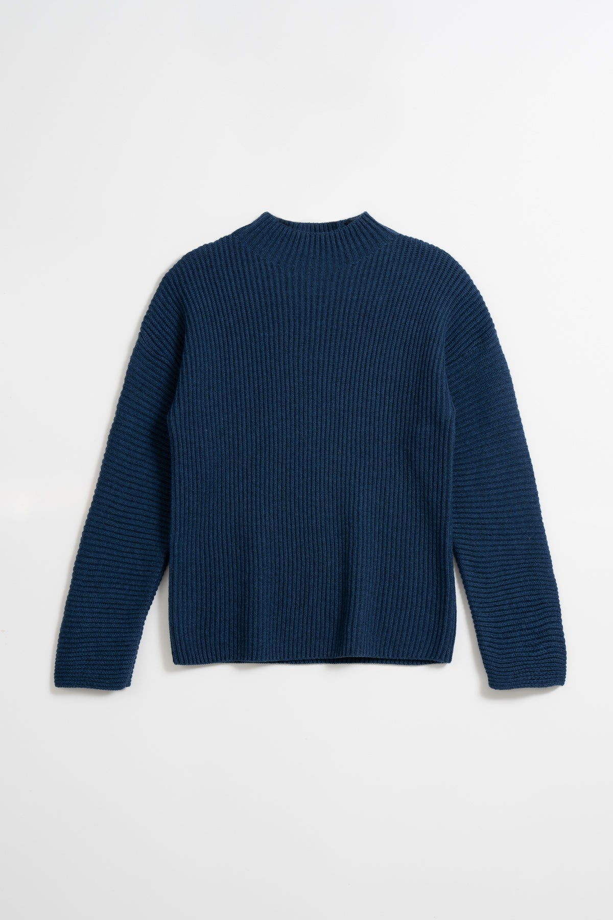 MERINO Rib Sweater - Indigo Blue