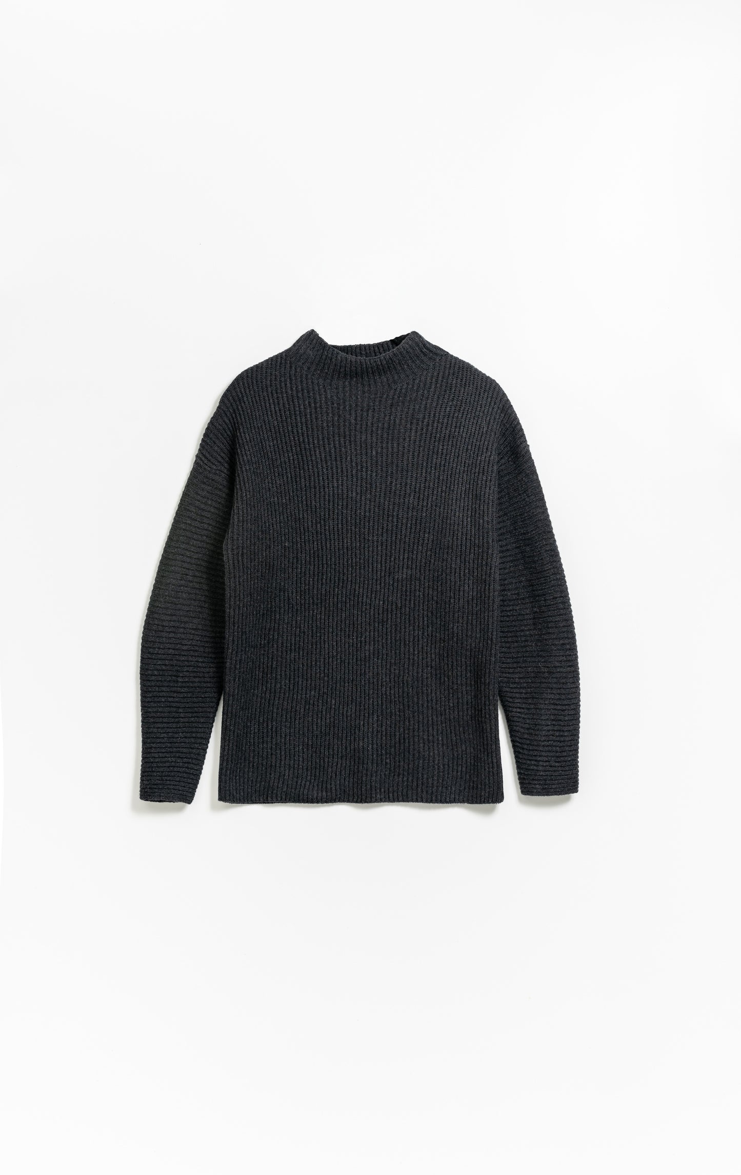 MERINO Rib Sweater - Onyx Grey