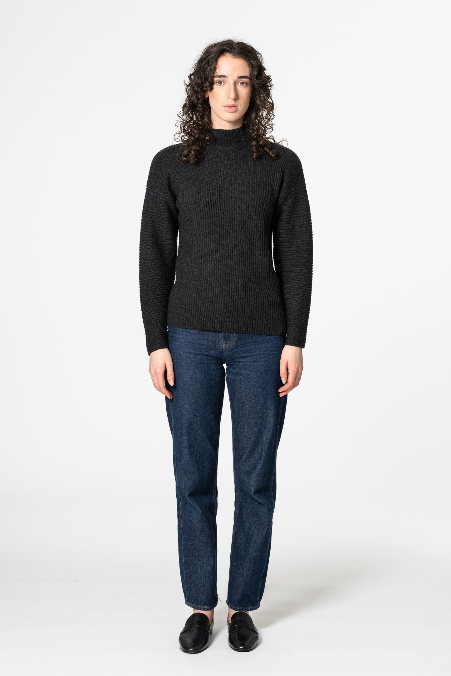 MERINO Rib Sweater - Onyx Grey