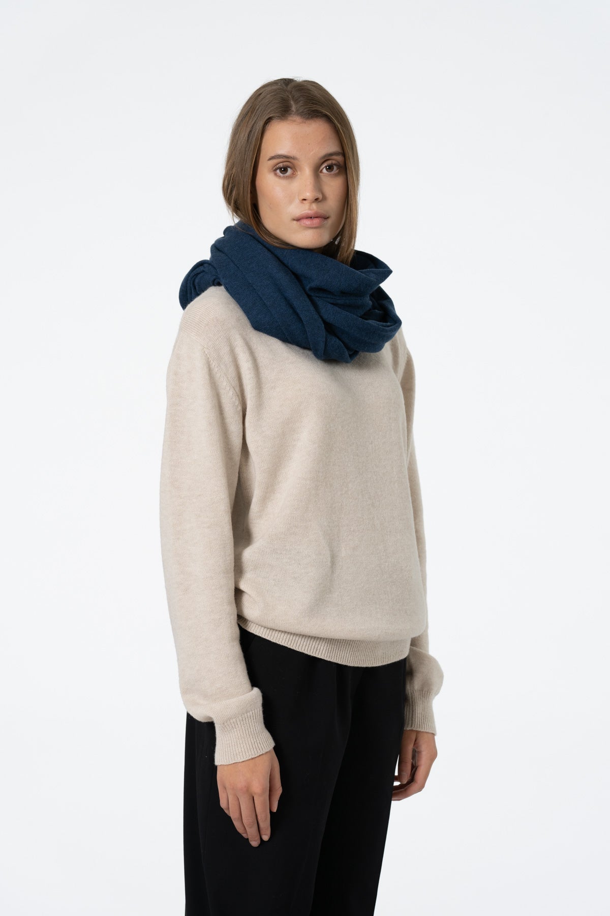 MERINO Scarf - Indigo Blue