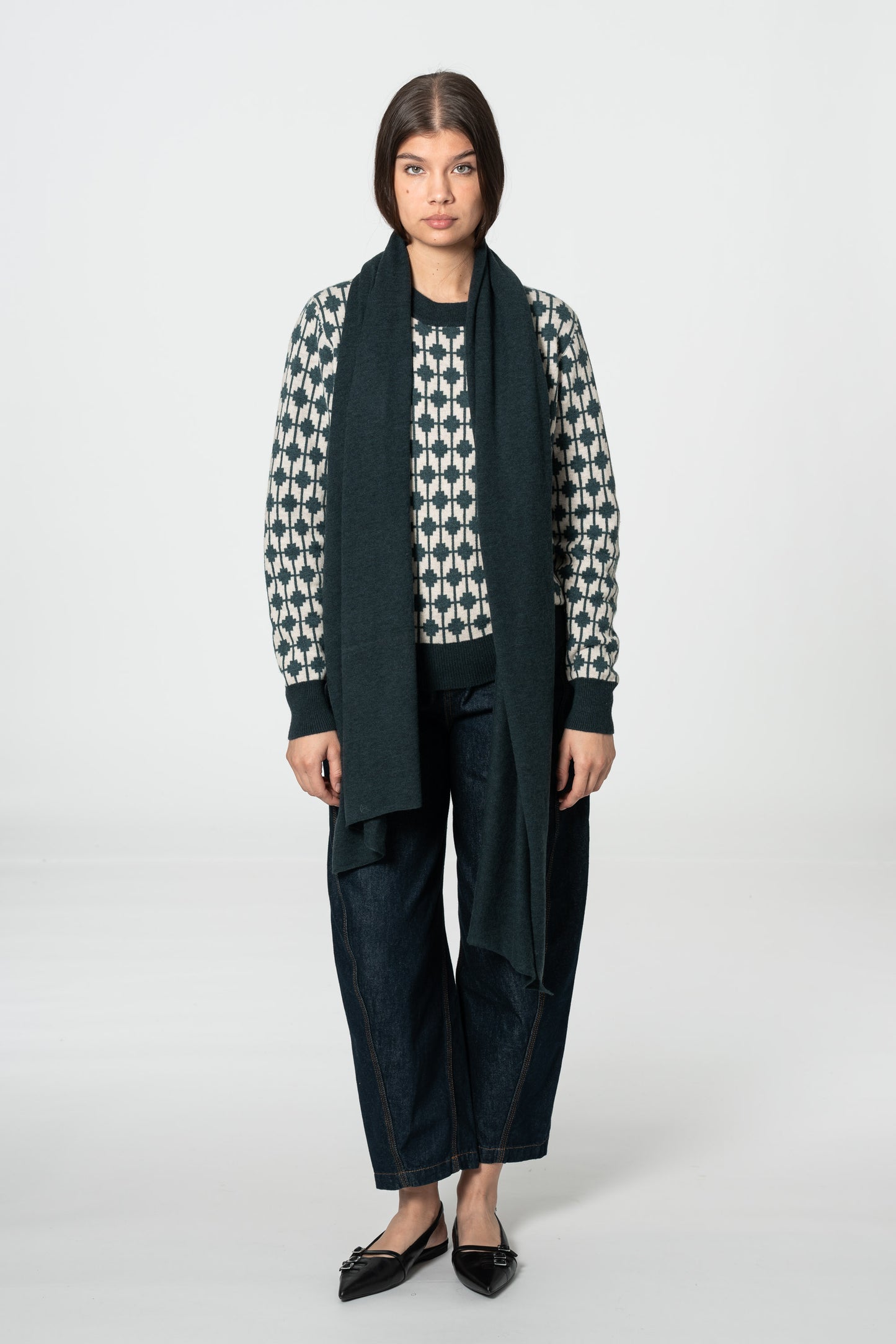 MERINO Scarf - Peacock Green