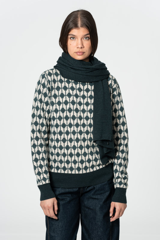 MERINO Scarf - Peacock Green