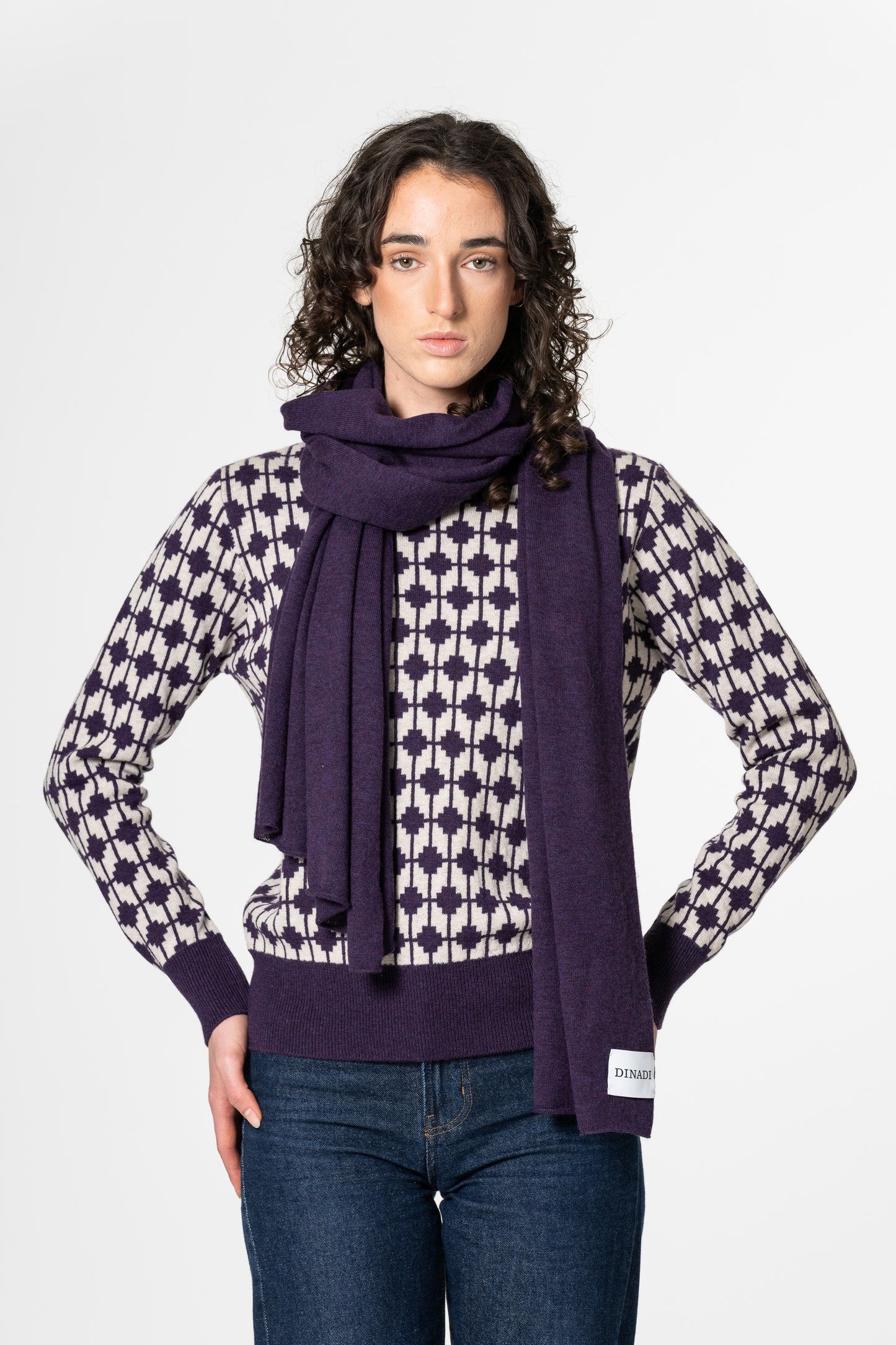 MERINO Scarf - Plum Purple