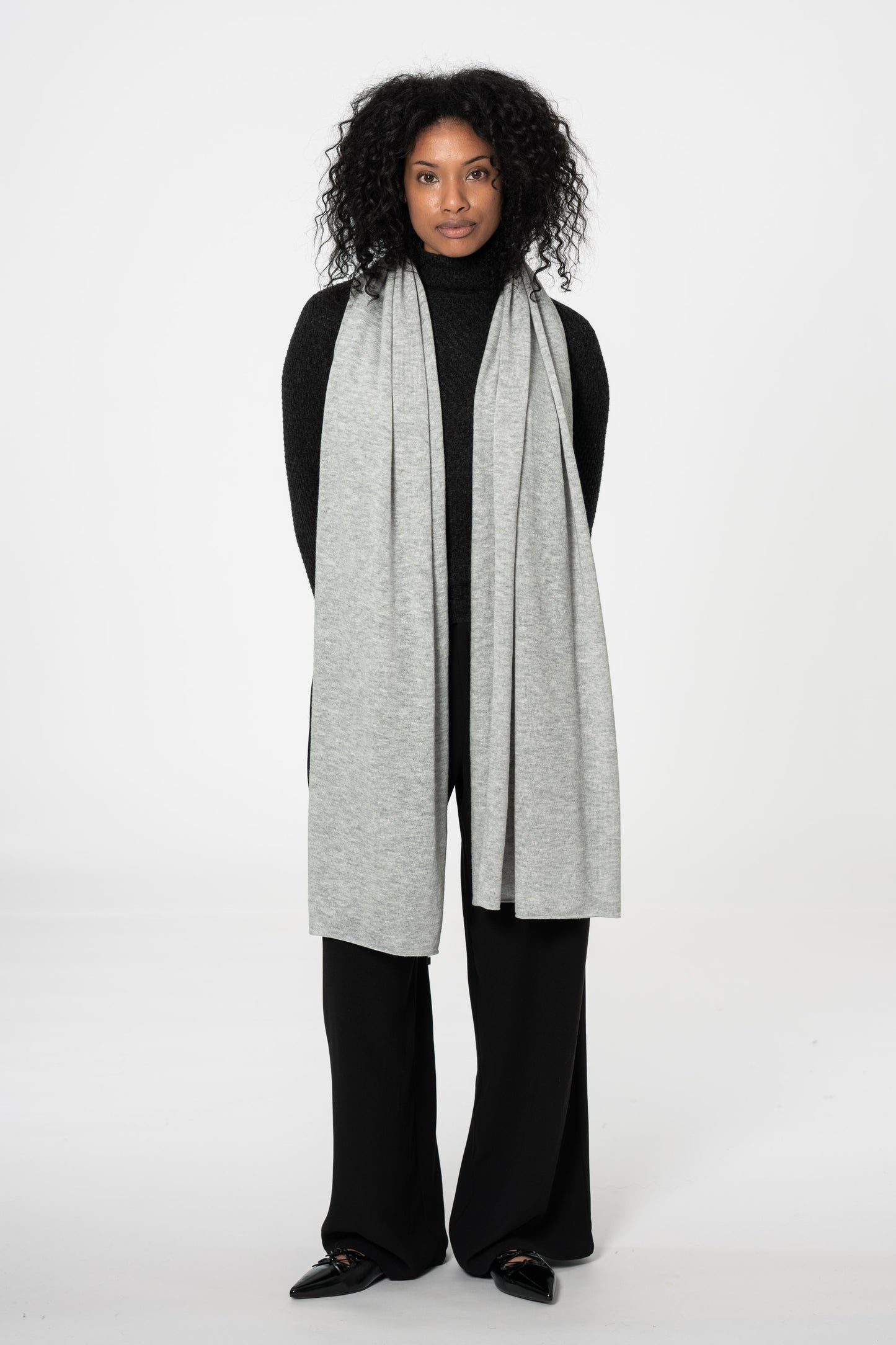 MERINO Scarf - Silver Grey