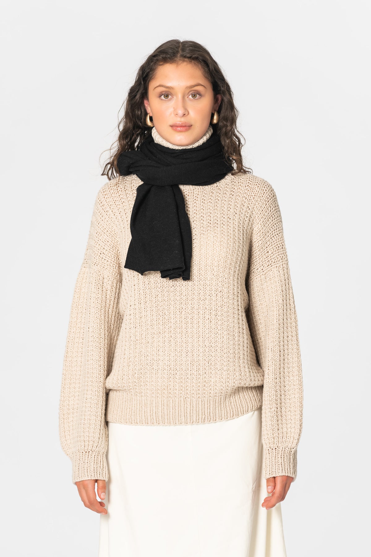 MERINO Scarf - Black