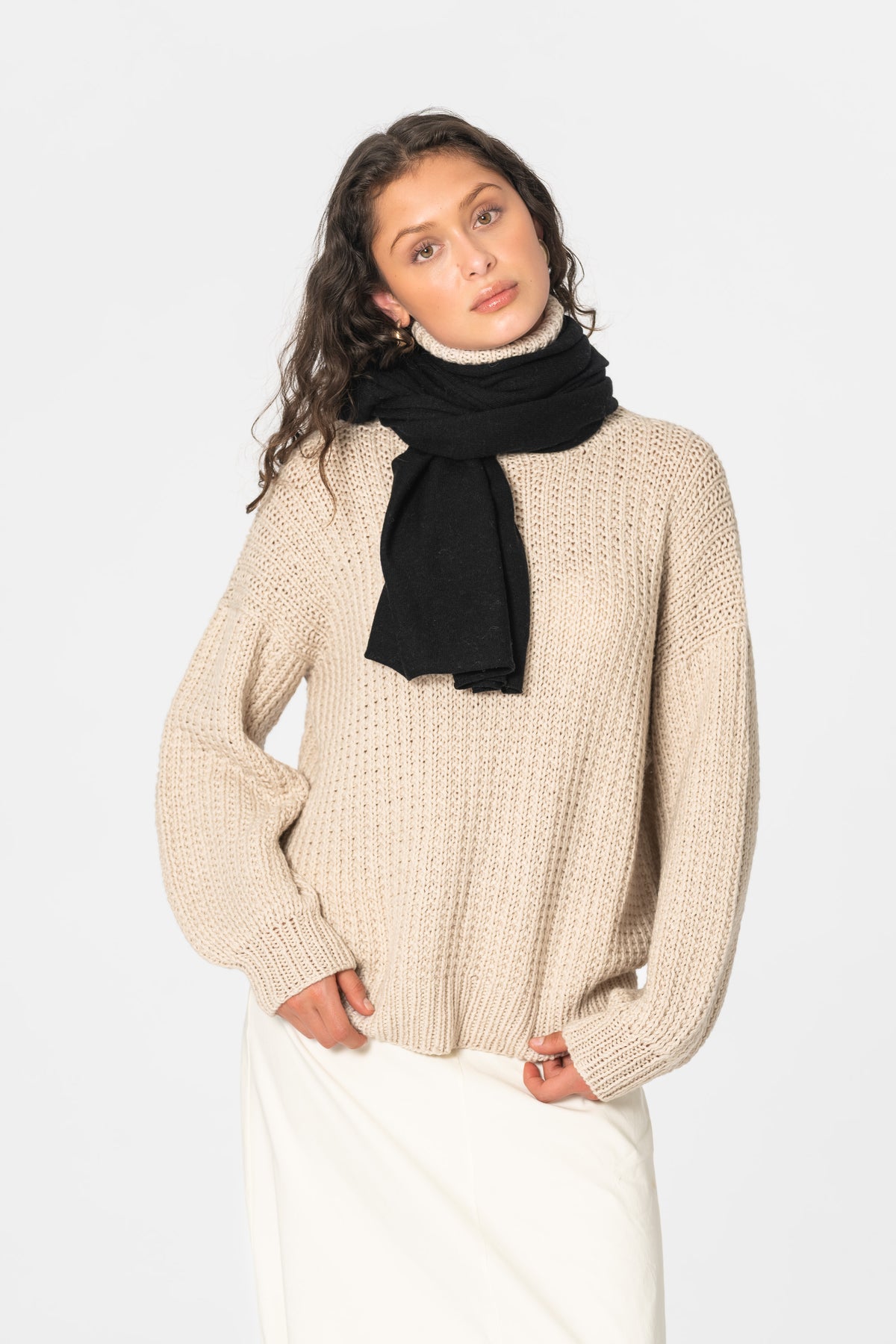 MERINO Scarf - Black