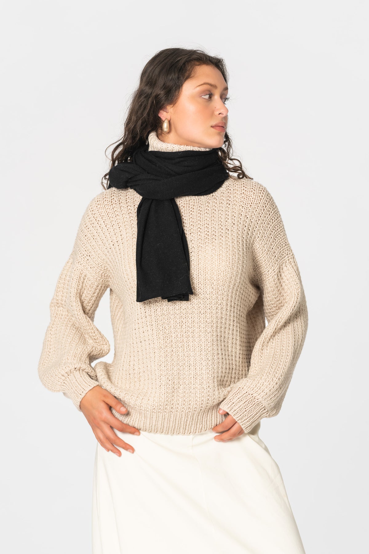 MERINO Scarf - Black