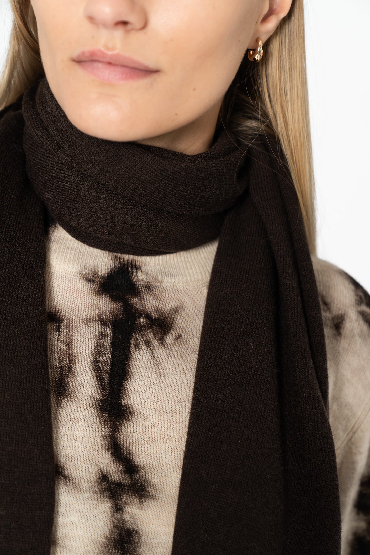 MERINO Scarf - Espresso Brown