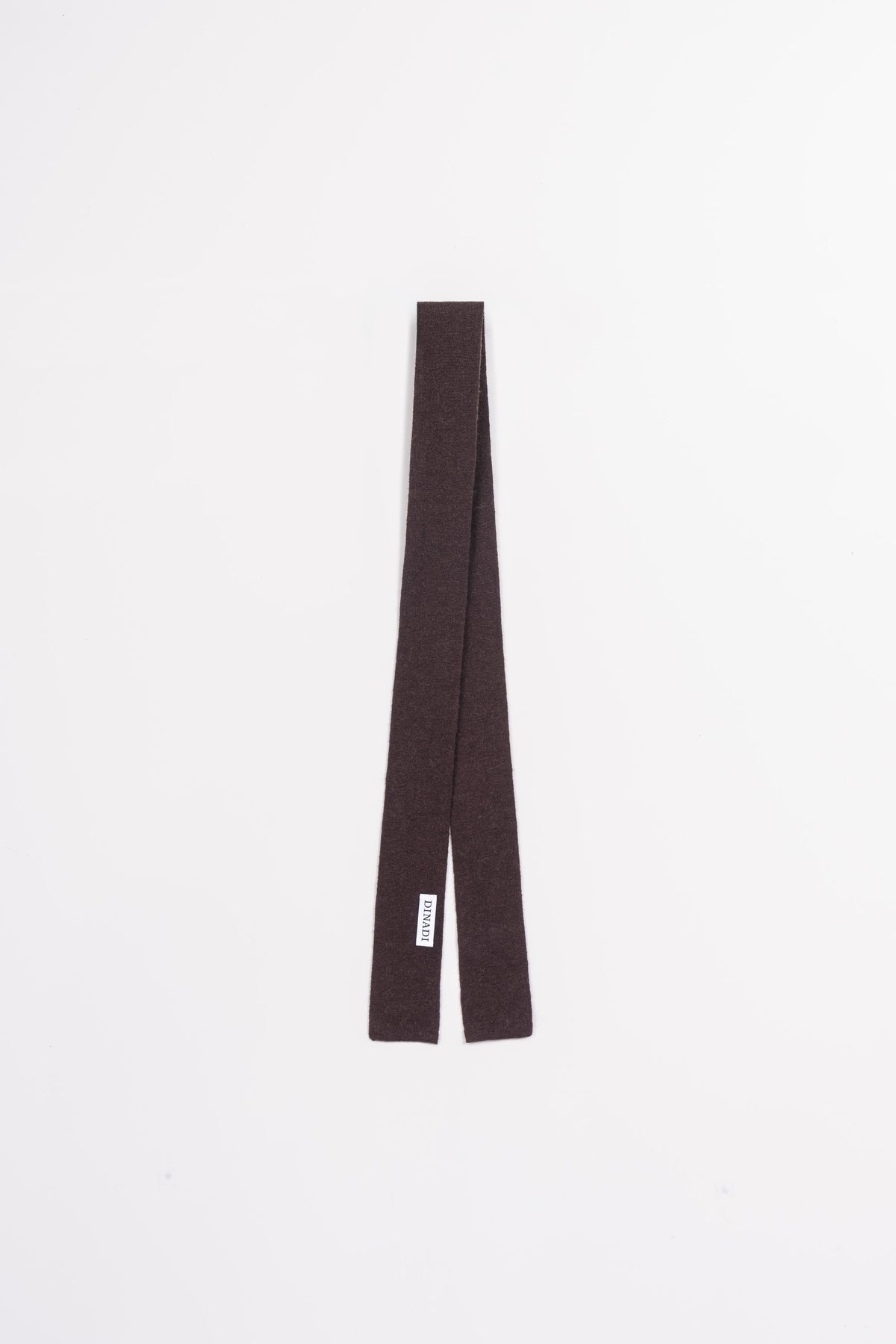 MERINO Skinny Scarf - Espresso Brown